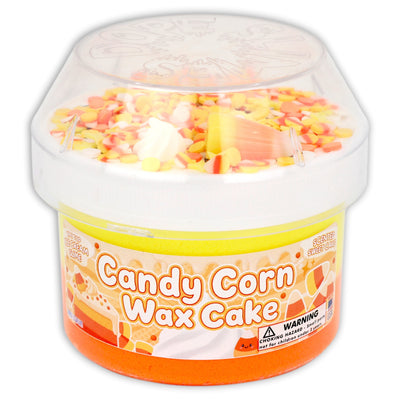 Candy Corn Wax Cake Scented Slime - Shop Slimes - DOPESLIMES