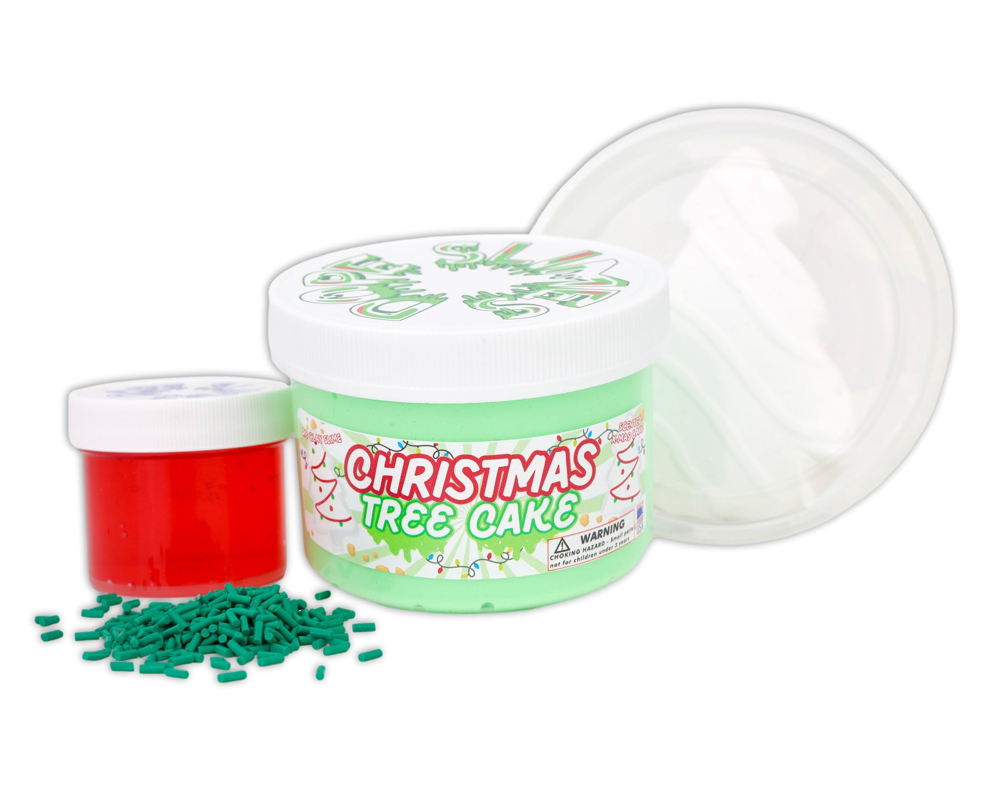 Christmas Tree Cake DIY Kit Set Slime - Shop Christmas Slimes