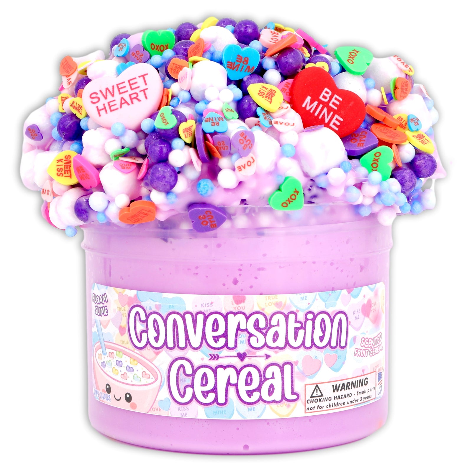 Conversation Cereal - Shop Scented Valentines Slime - Dope Slimes