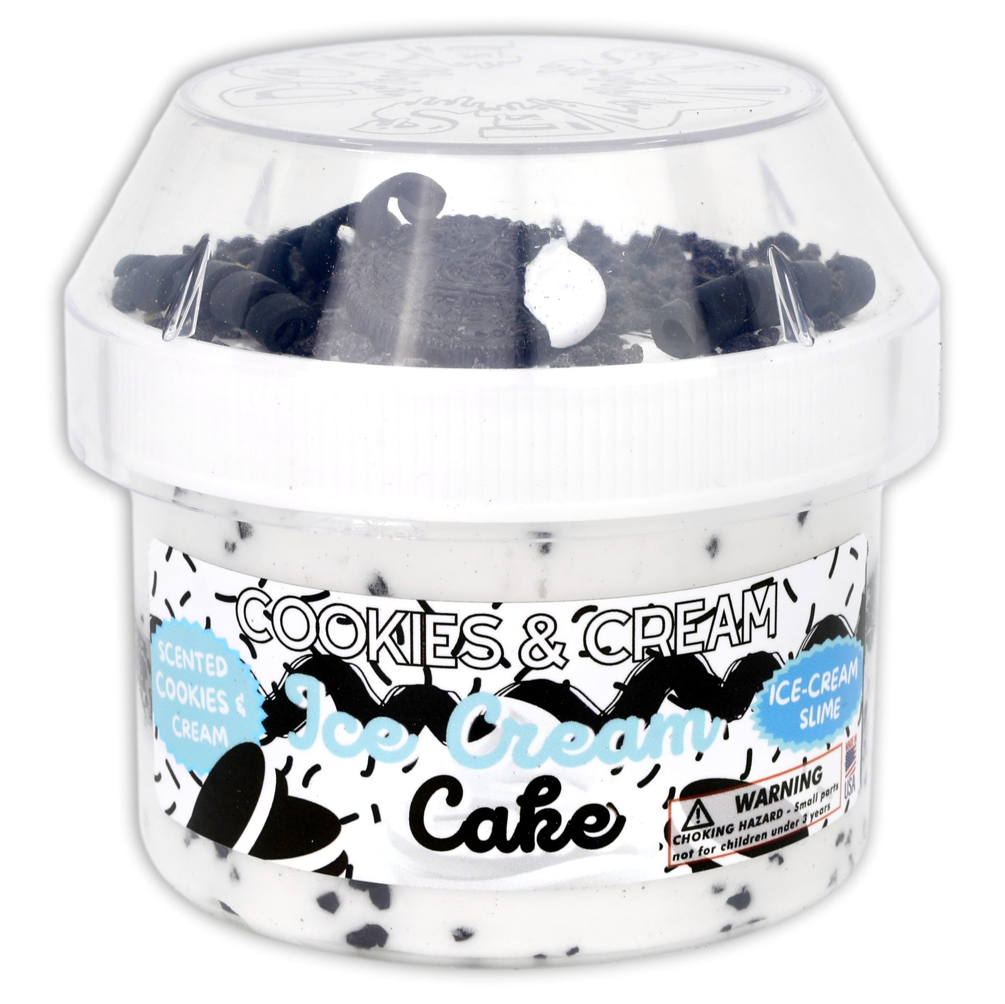 Cookies & Cream Ice-Cream Cake Scented Slime - Shop Slime - Dope Slimes