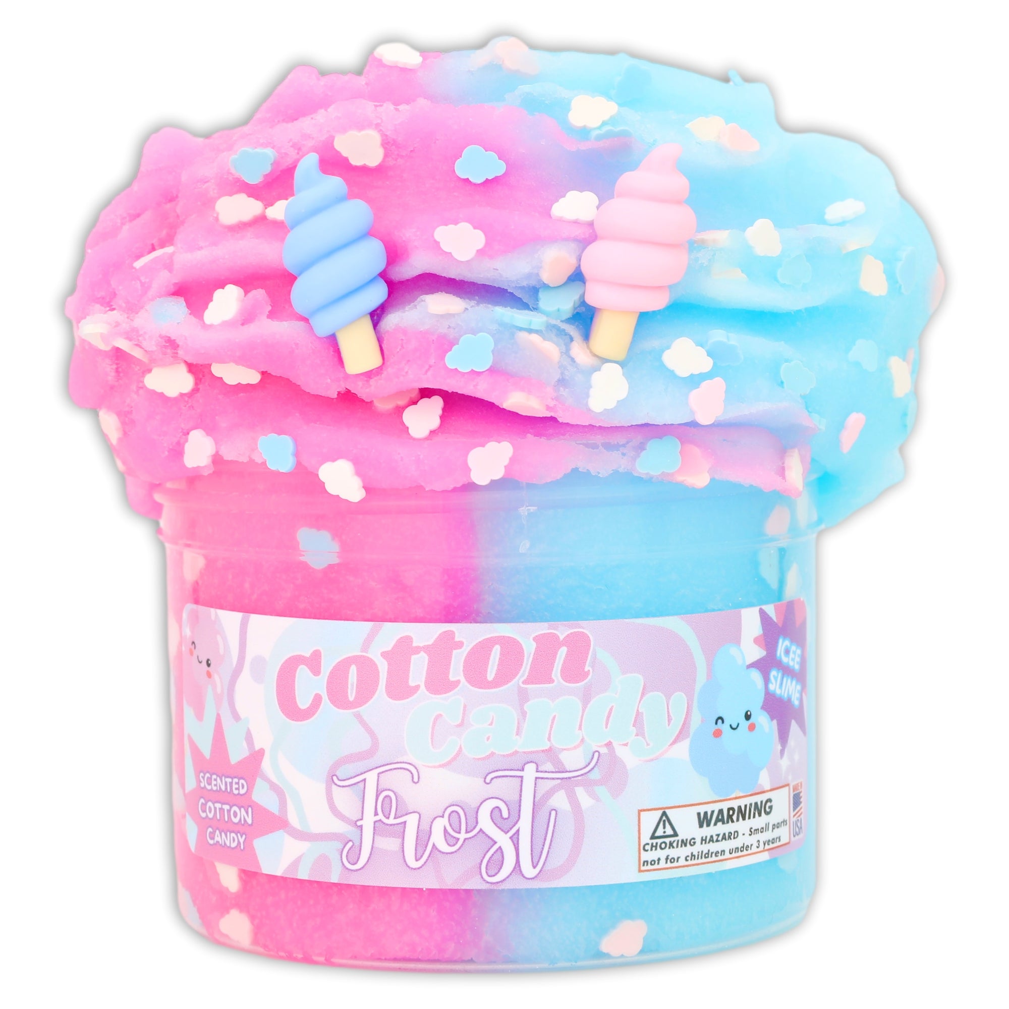 Cotton Candy Frost Icee Slime - Shop Slime - Dope Slimes