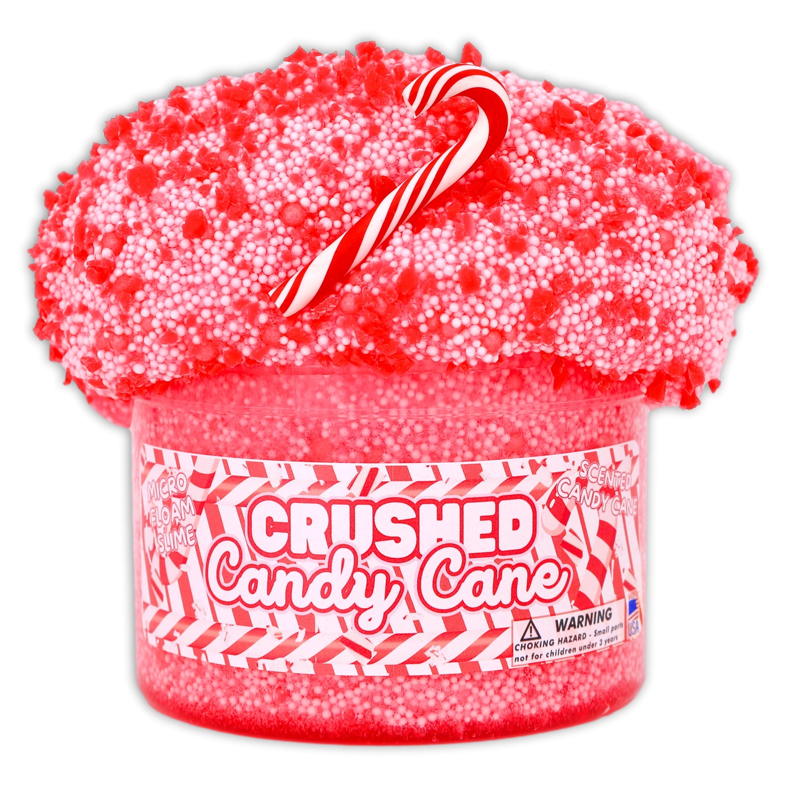Crushed Candy Cane Floam Slime - Shop Christmas Slime
