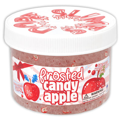 Frosted Candy Apple Christmas Slimes