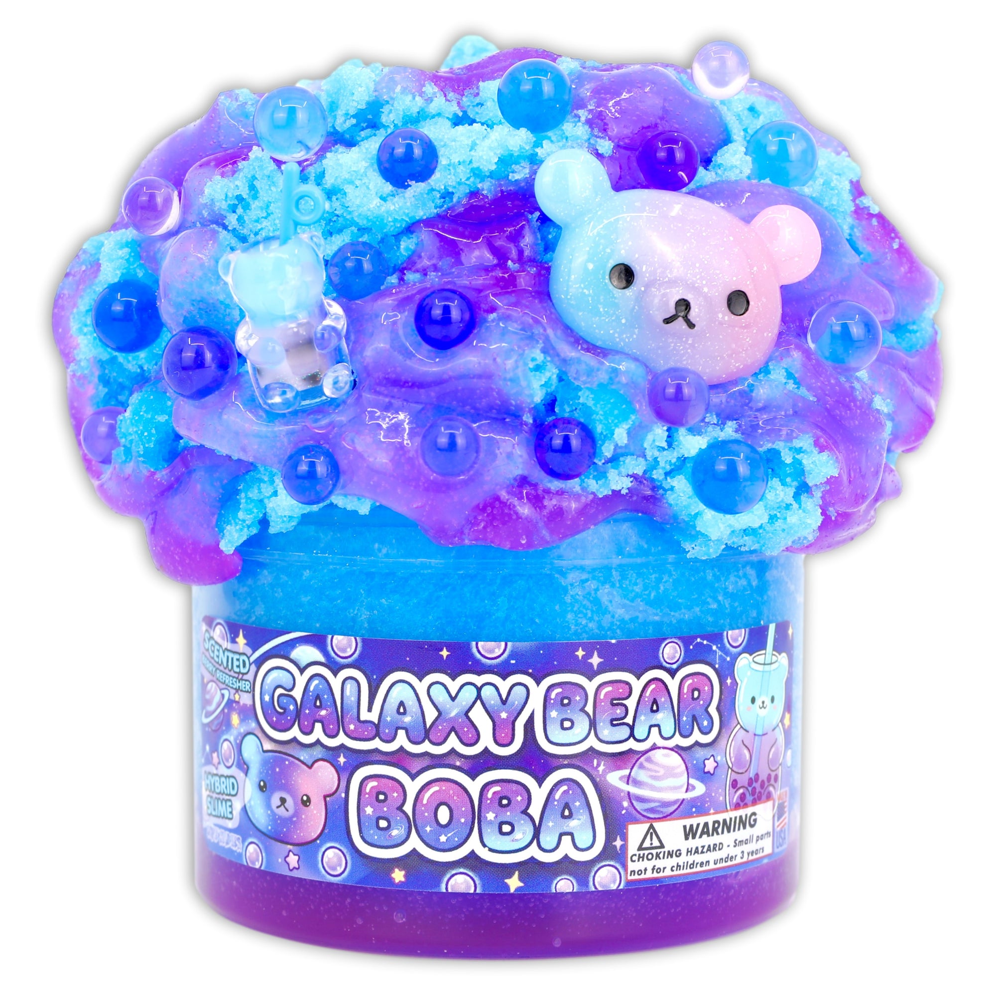 Galaxy Bear Boba Scented Slime - Shop Slimes - DOPESLIMES