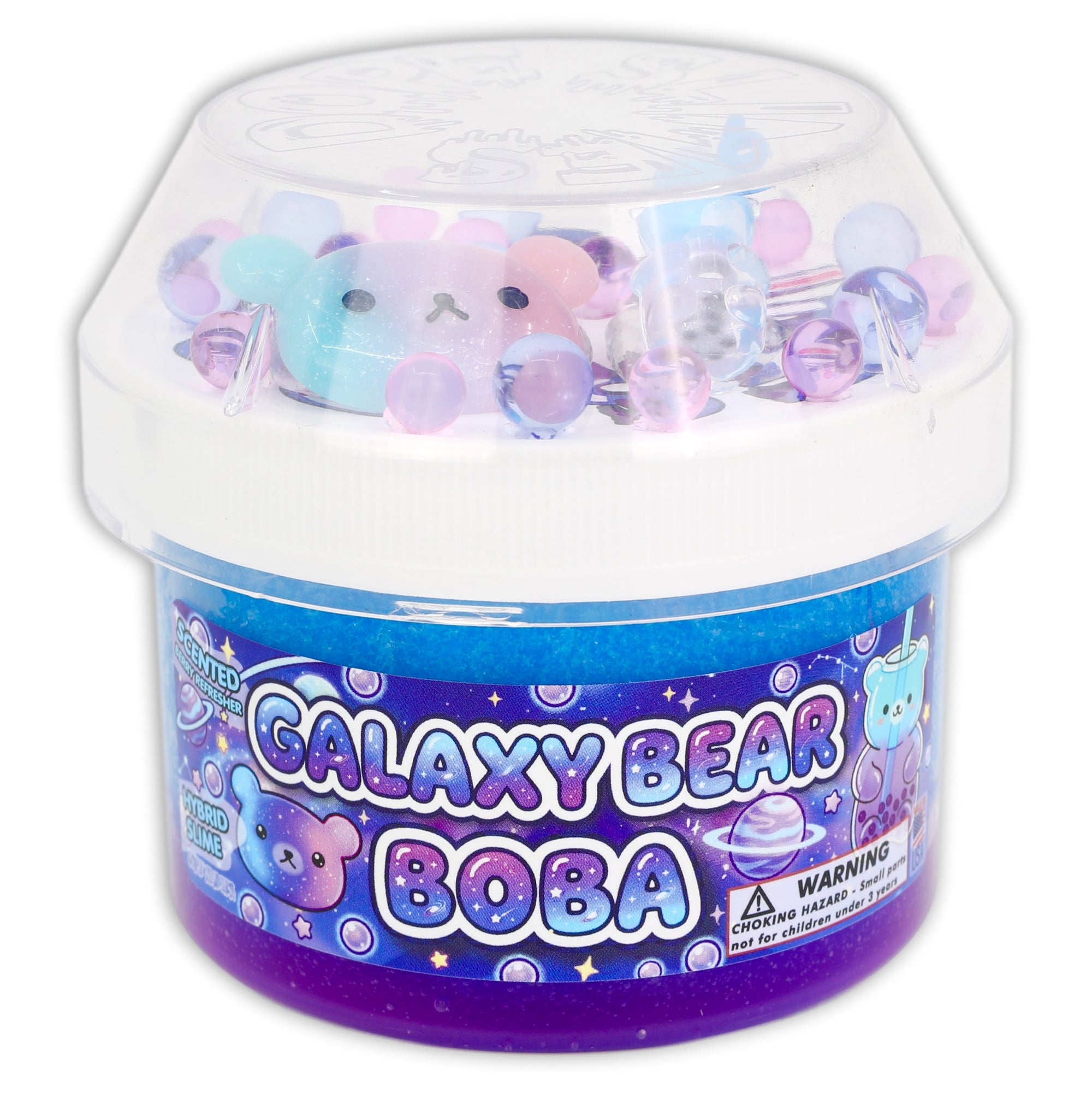 Galaxy Bear Boba Scented Slime - Shop Slimes - DOPESLIMES