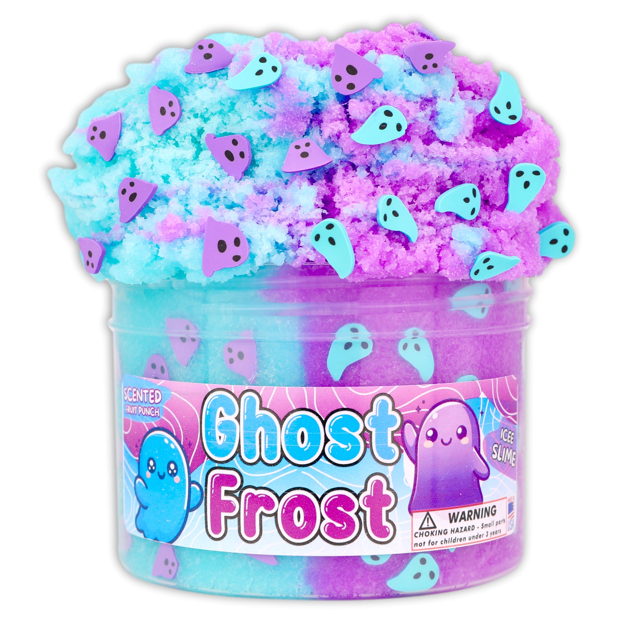 Ghost Frost Icee Slime - Shop Halloween Slime - Dope Slimes