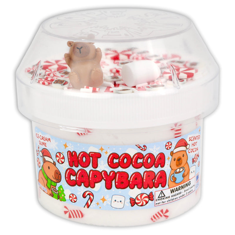 Hot Cocoa Capybara Ice-Cream Slime - Shop Christmas Slimes - DopeSlime