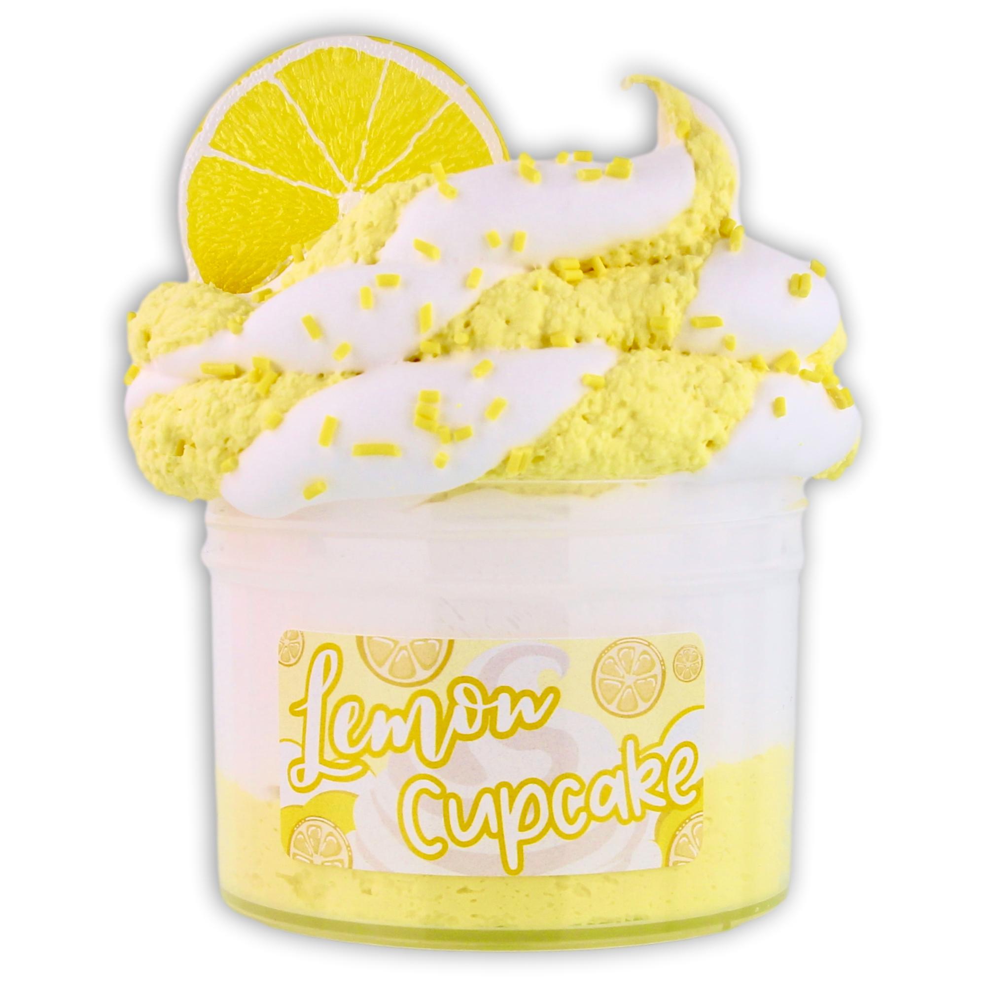 Lemon Cupcake Unique Textured Slime - Shop Slime - Dope Slimes