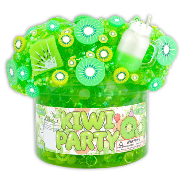 Kiwi Party Slime - Shop Beaded Slimes - Dope Slimes
