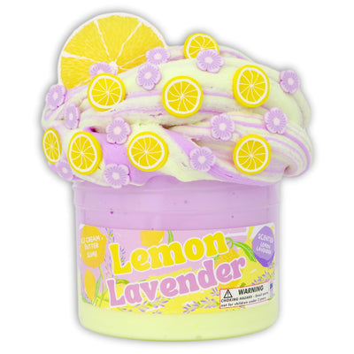 Lemon Lavender Unique Texture Slime - Shop Slime - Dope Slimes