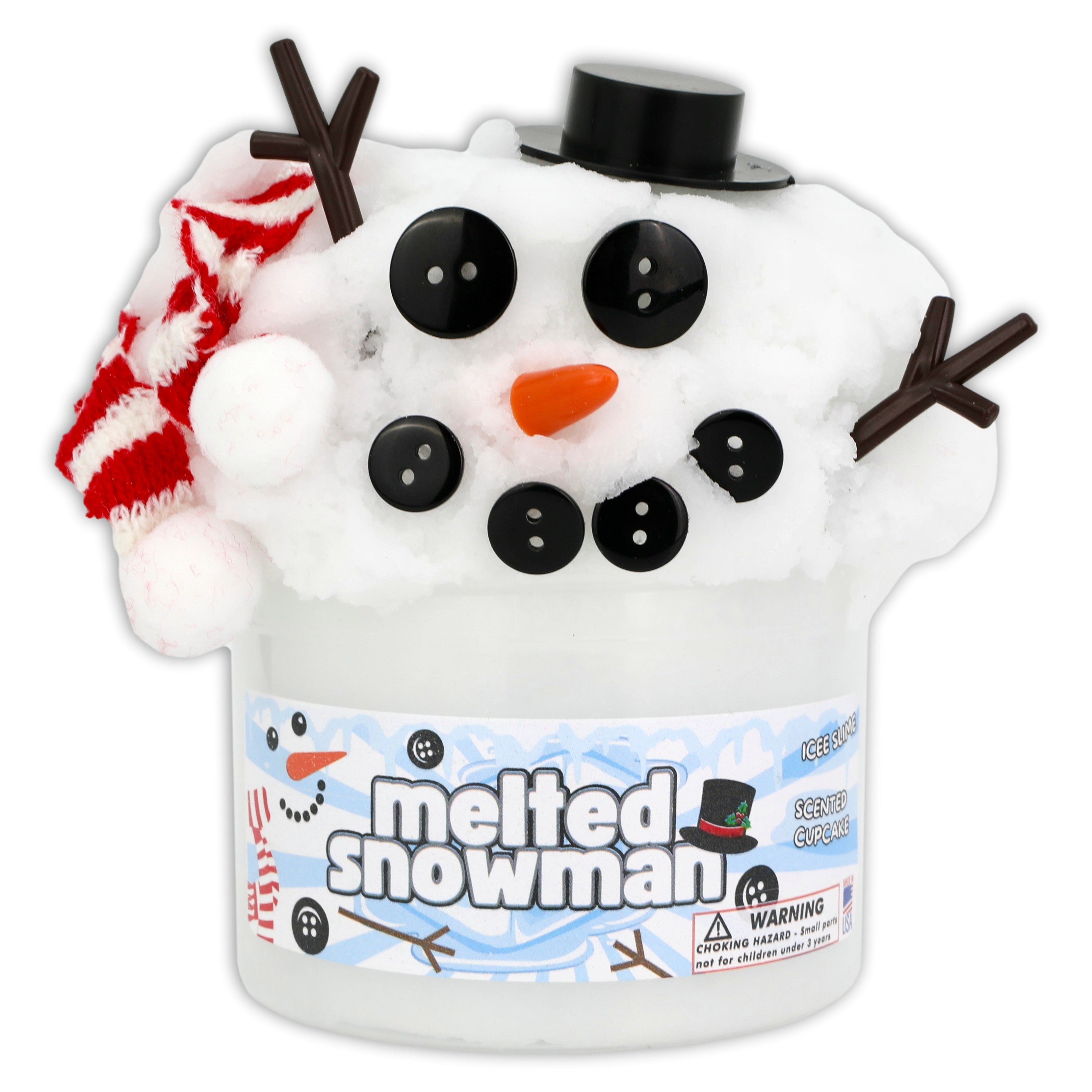 Melted Snowman Icee Slime - Shop Christmas Slimes - DOPESLIMES