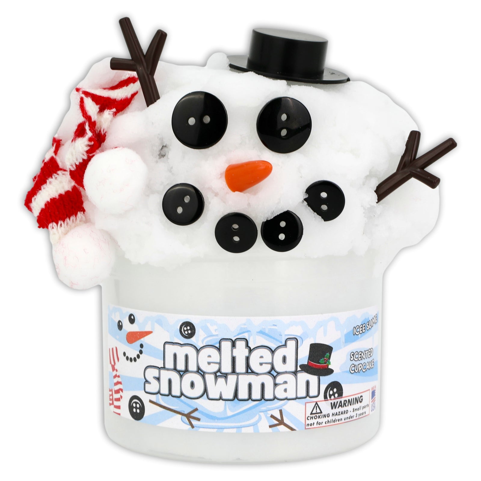 Melted Snowman Icee Slime - Shop Christmas Slimes - DOPESLIMES