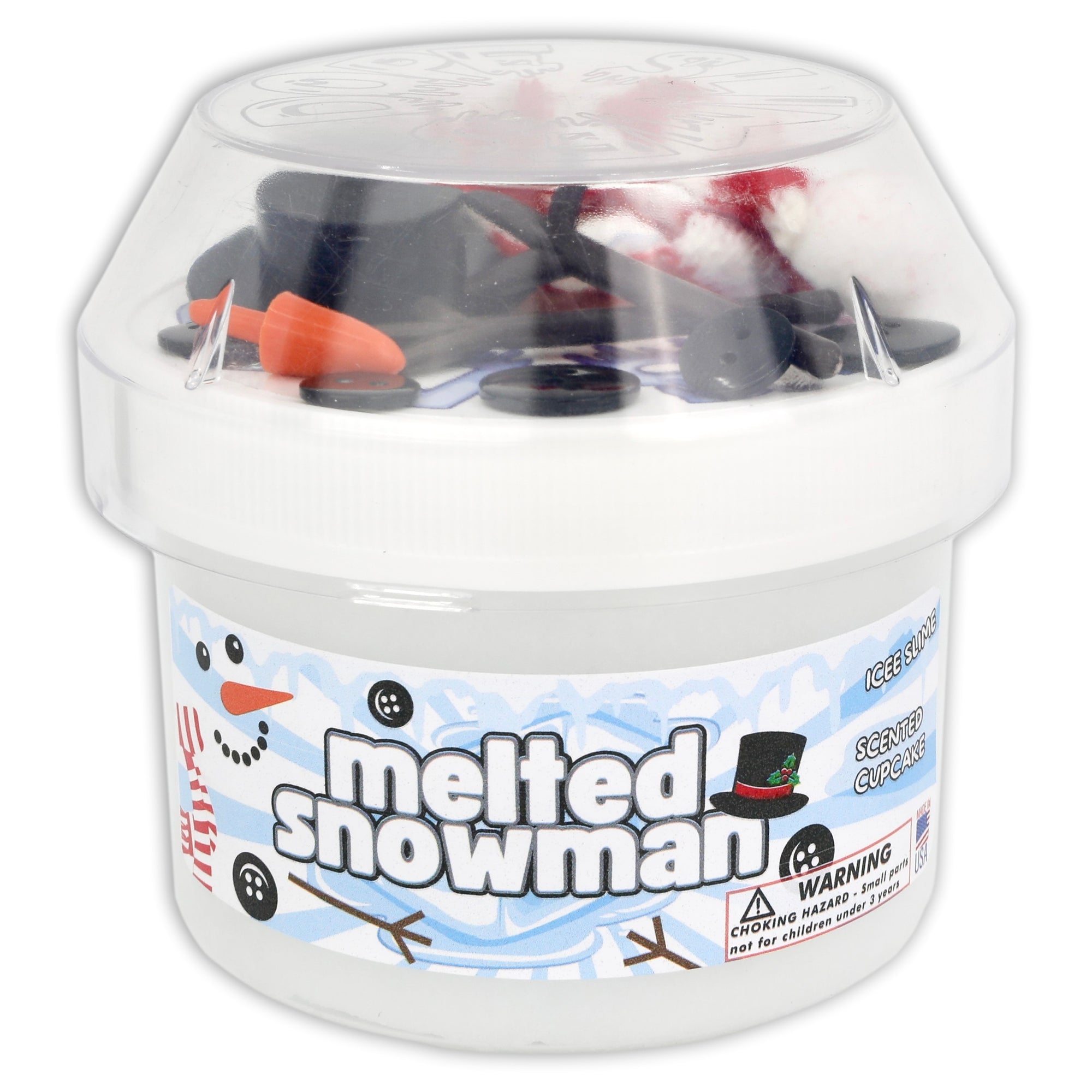 Melted Snowman Icee Slime - Shop Christmas Slimes - DOPESLIMES