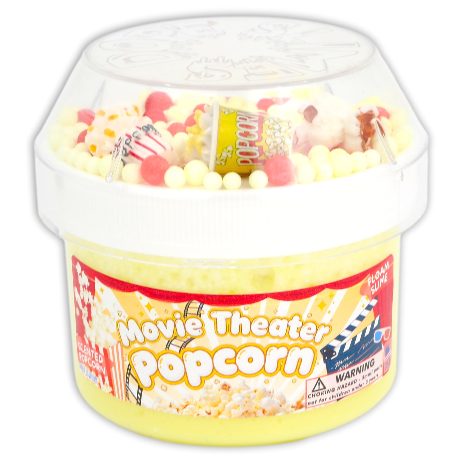 Movie Theater Popcorn Floam Slime - Shop Slimes - Dope Slimes