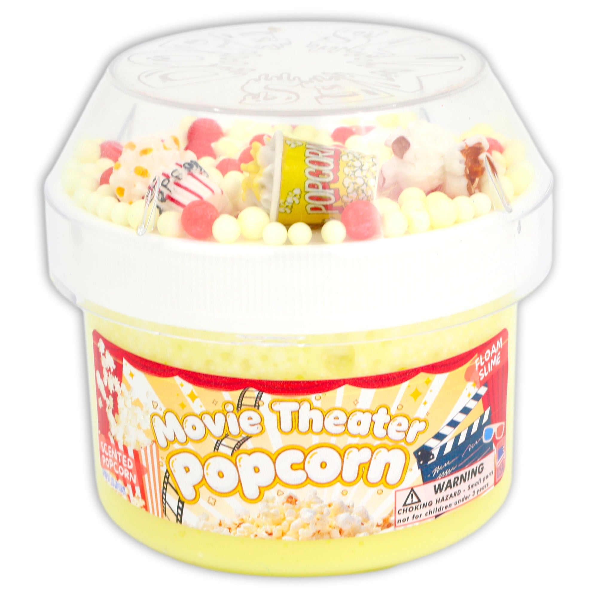 Movie Theater Popcorn Floam Slime - Shop Slimes - Dope Slimes