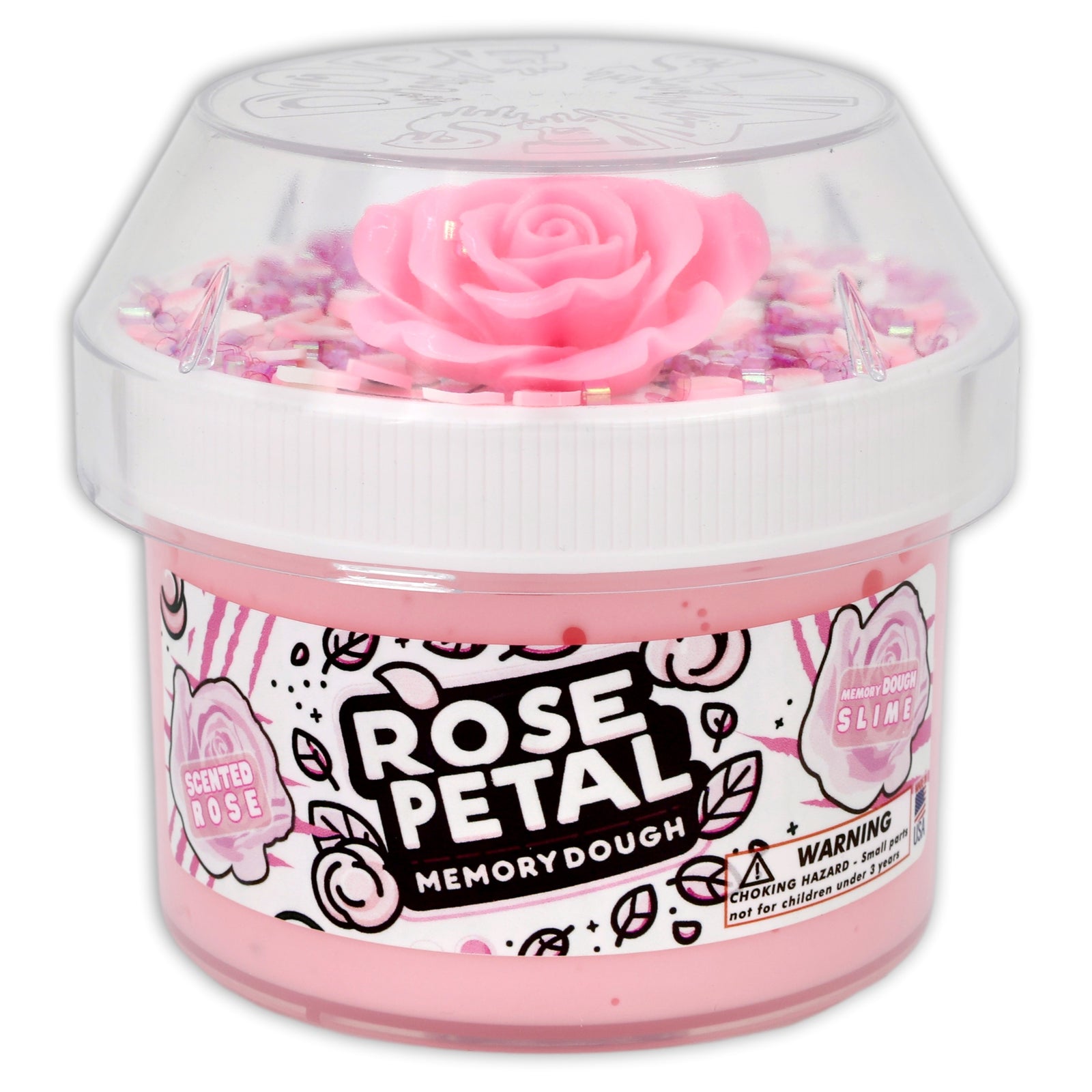 Rose Petal memoryDOUGH Slime Scented - Buy Slime Here - Dope Slimes Shop
