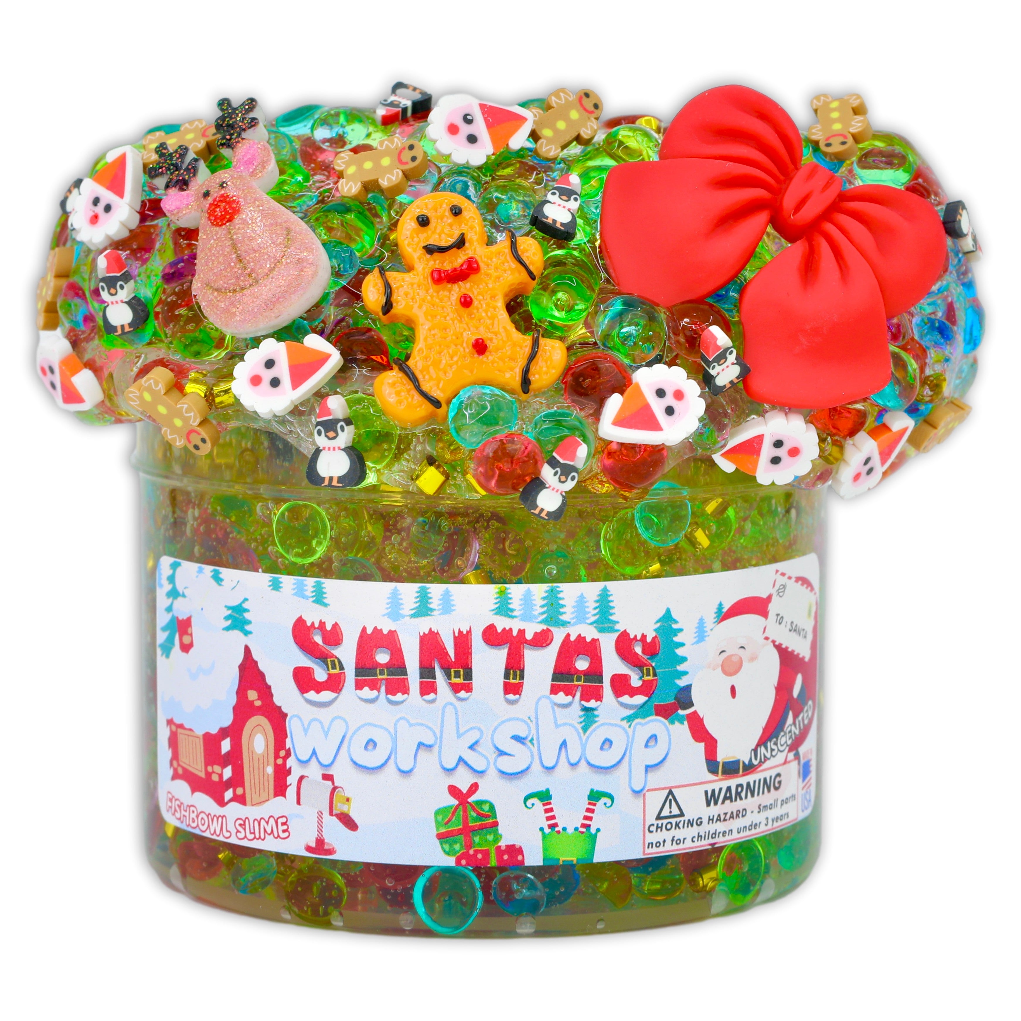 Santas Workshop Fishbowl Slime - Shop Christmas Slimes