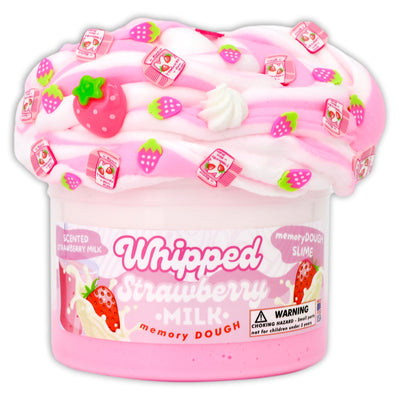 Whipped Strawberry Milk memoryDOUGH Scented Slime - Shop Slime - Dope Slimes