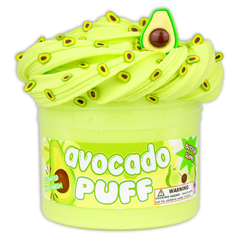 Avocado Puff Butter Slime - Shop Slime - Dope Slimes