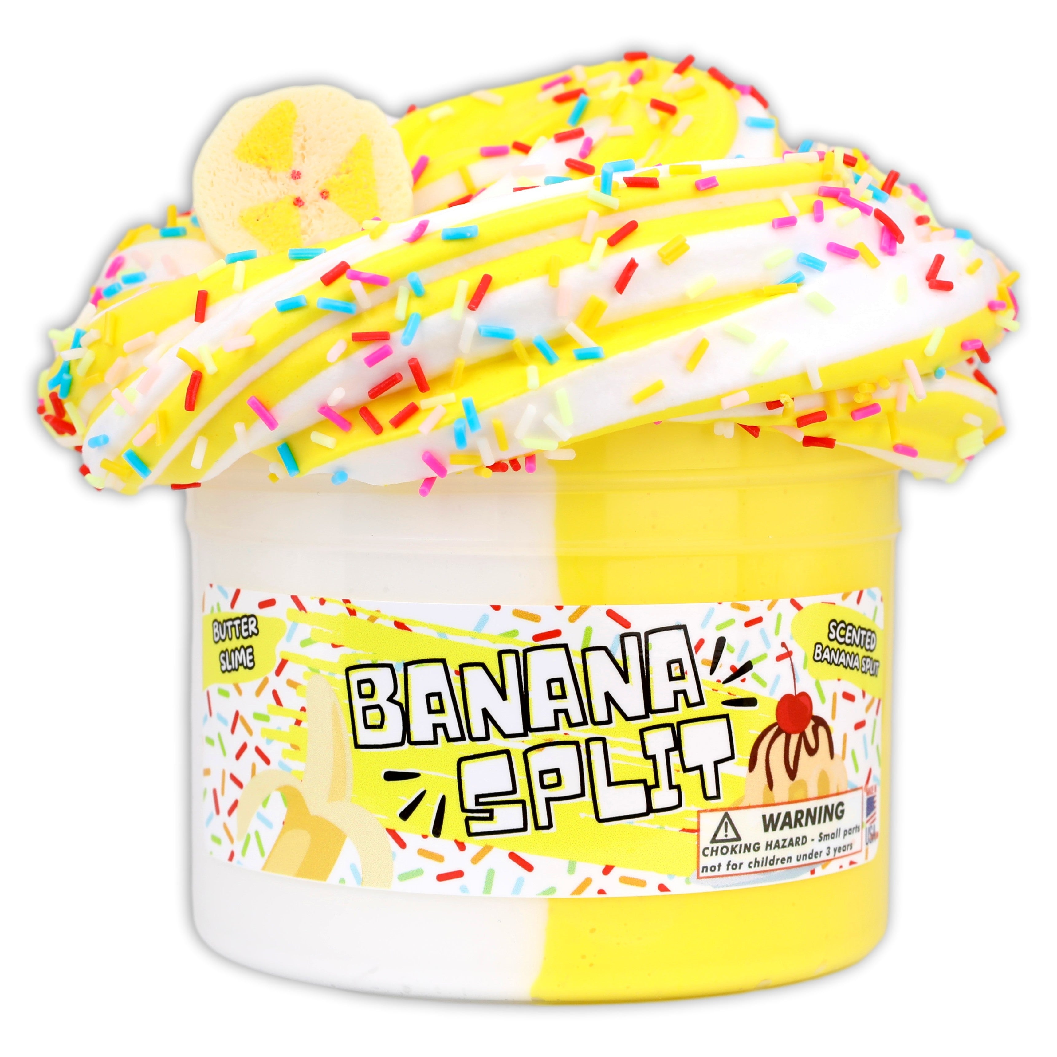 Banana Split Butter Slime - Shop Slime - Dope Slimes