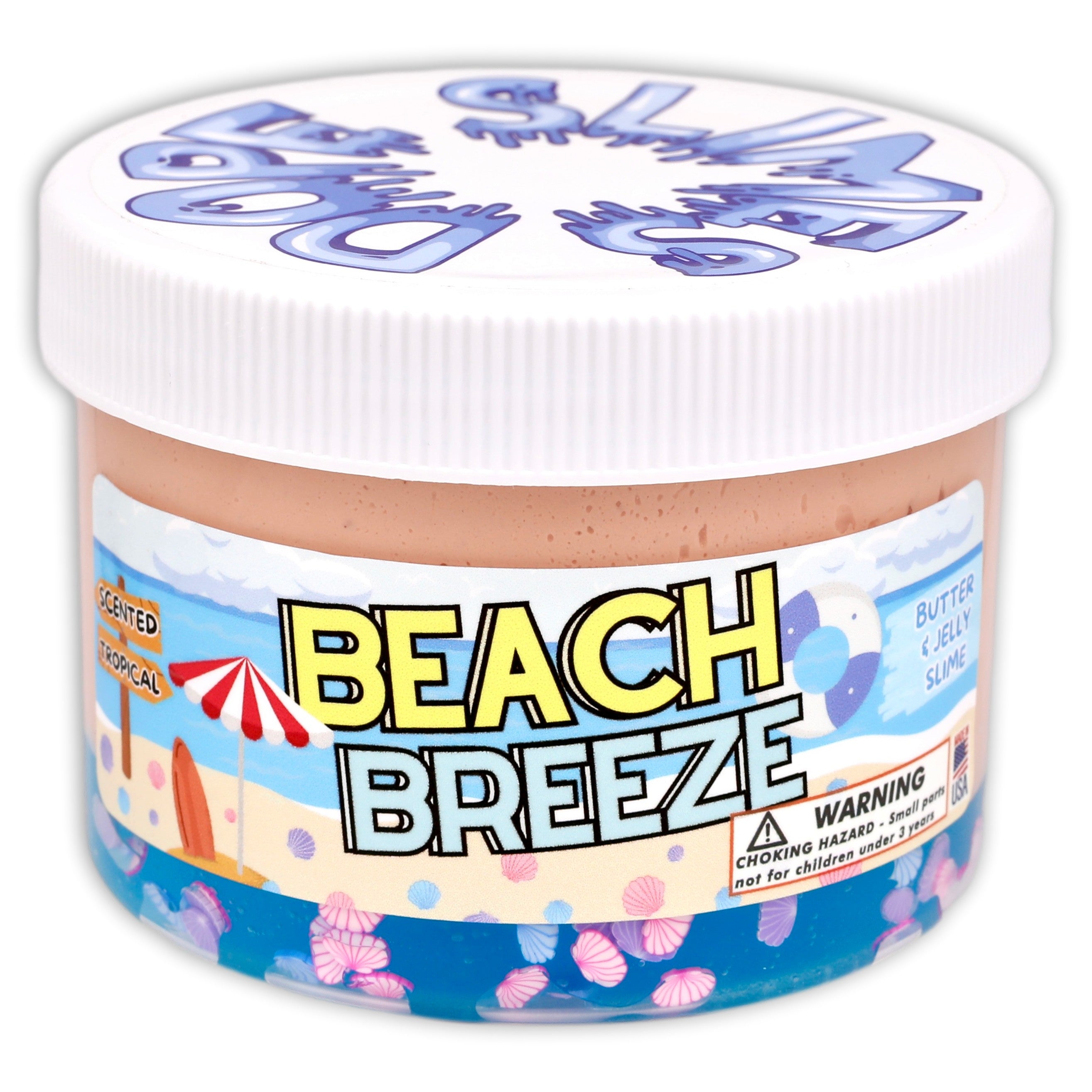 Beach Breeze Butter Clear Slime - Shop Slime - Dope Slimes