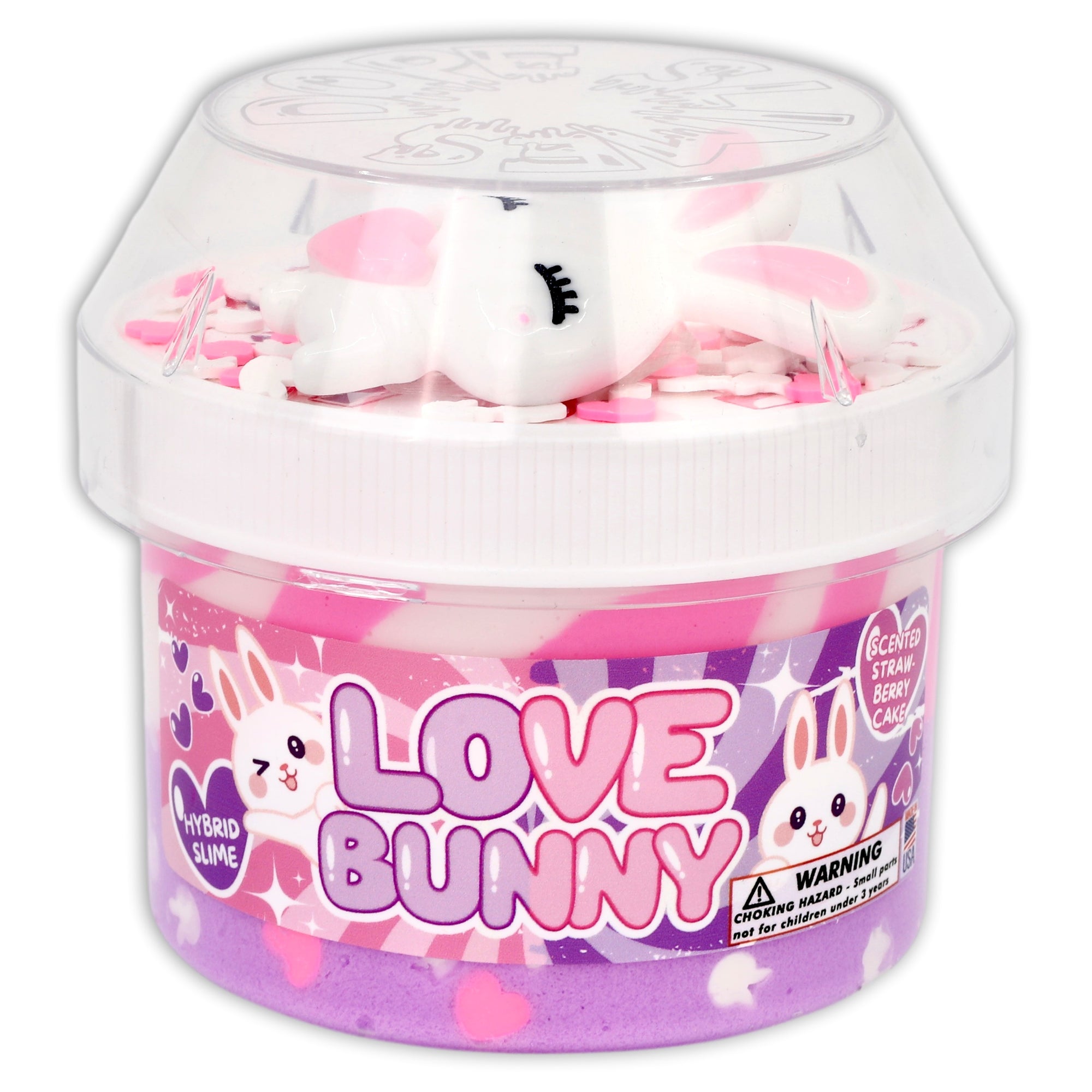 Love Bunny Unque Textured Slime - Shop Easter Slime - DopeSlimes