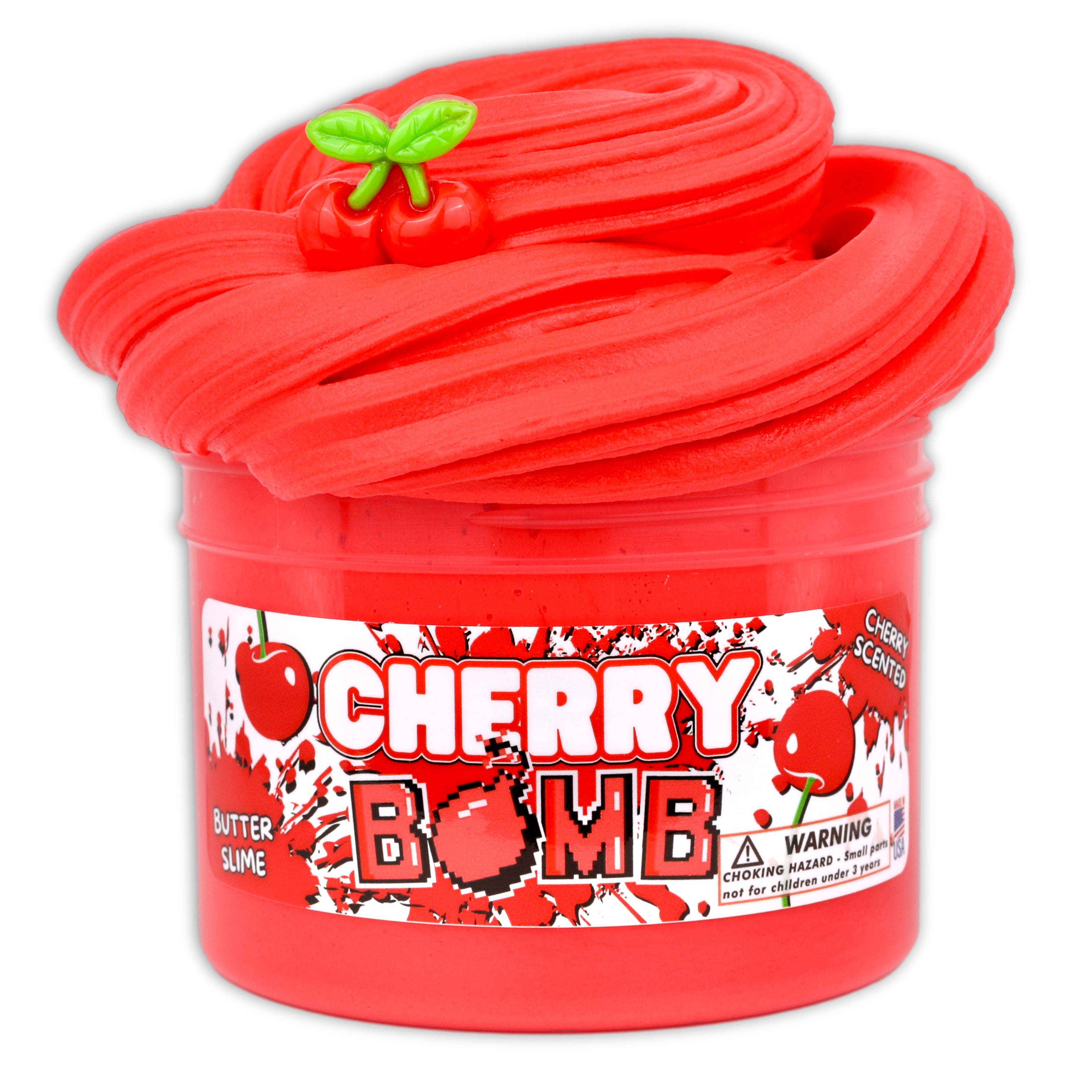 Cherry Bomb Butter Slime Scented - Buy Slime Here - DopeSlimes Shop