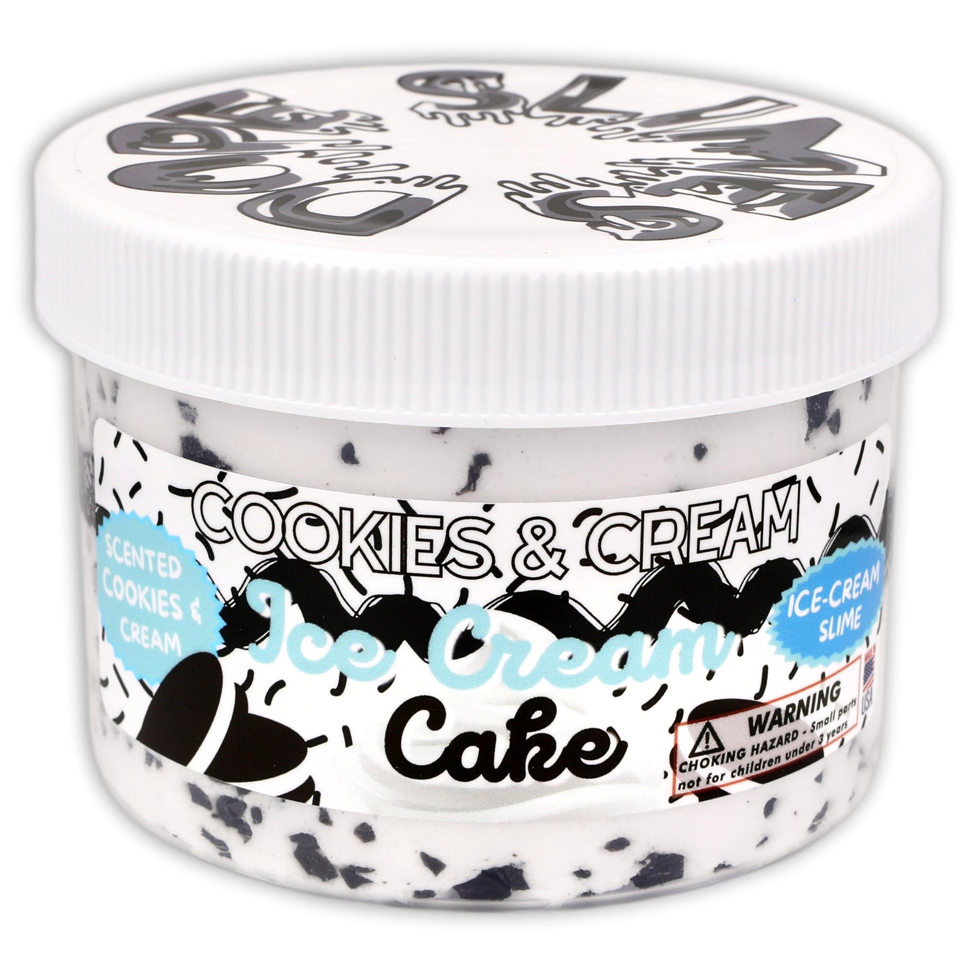 Cookies & Cream Ice-Cream Cake Slime - Shop Slime - Dope Slimes