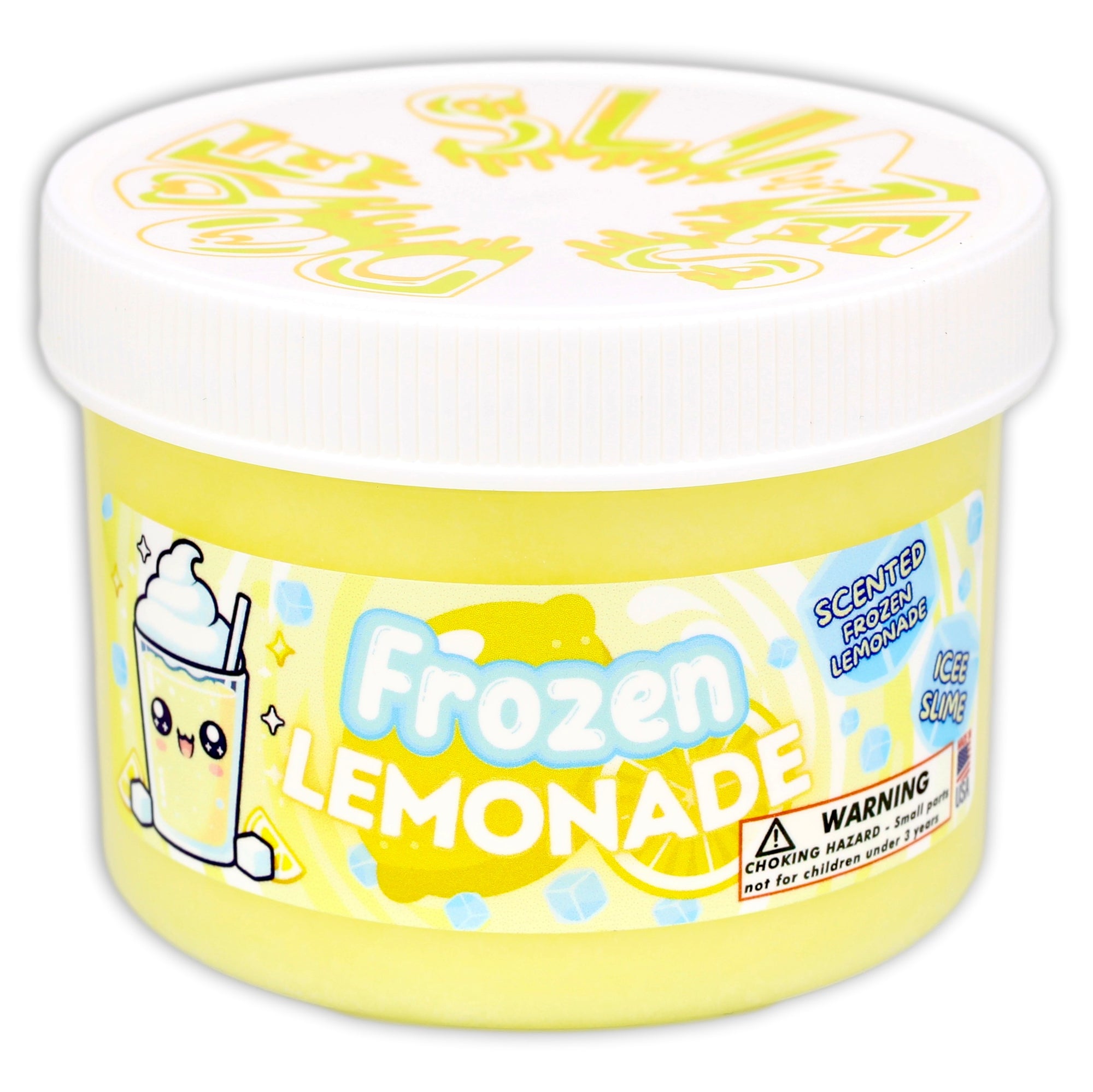 Frozen Lemonade Slush Slime - Shop Slime - Dope Slimes