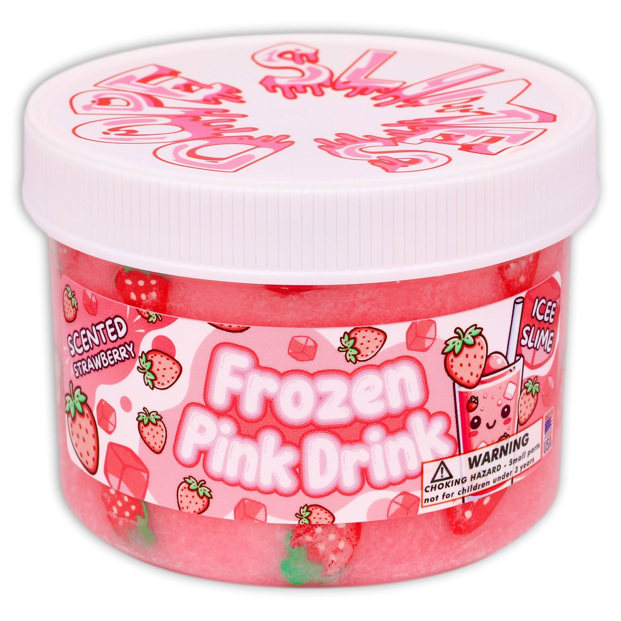 Frozen Pink Drink Icee Slime - Shop Slime - Dope Slimes