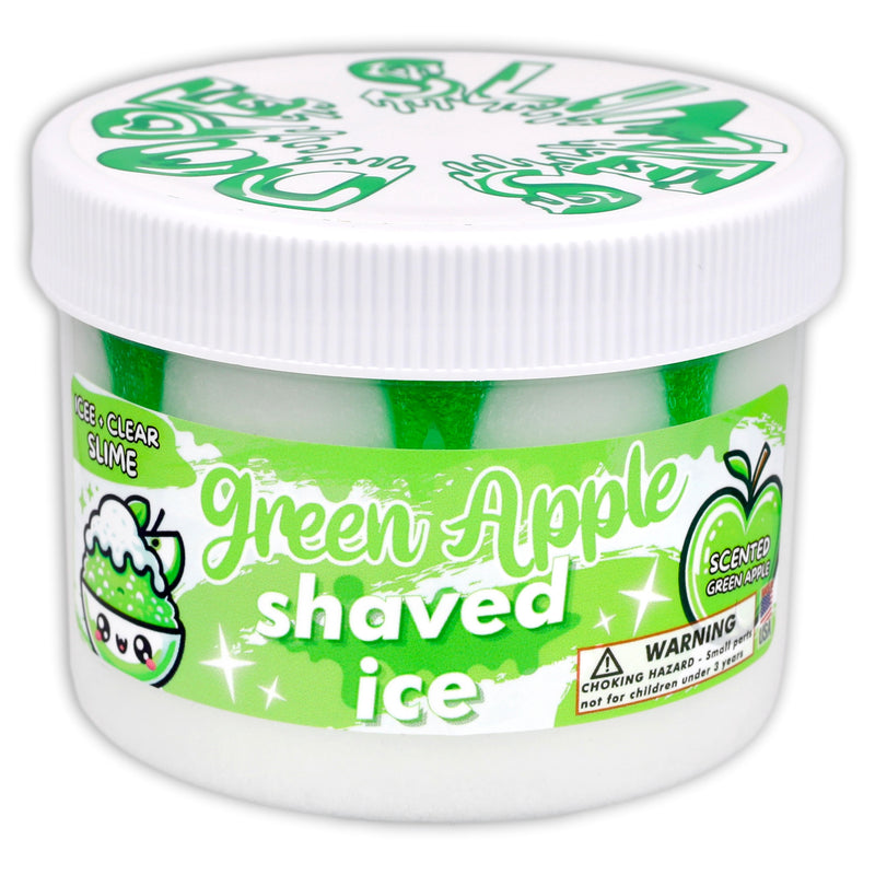 Green Apple Shaved Ice Slime - Shop Slime - Dope Slimes