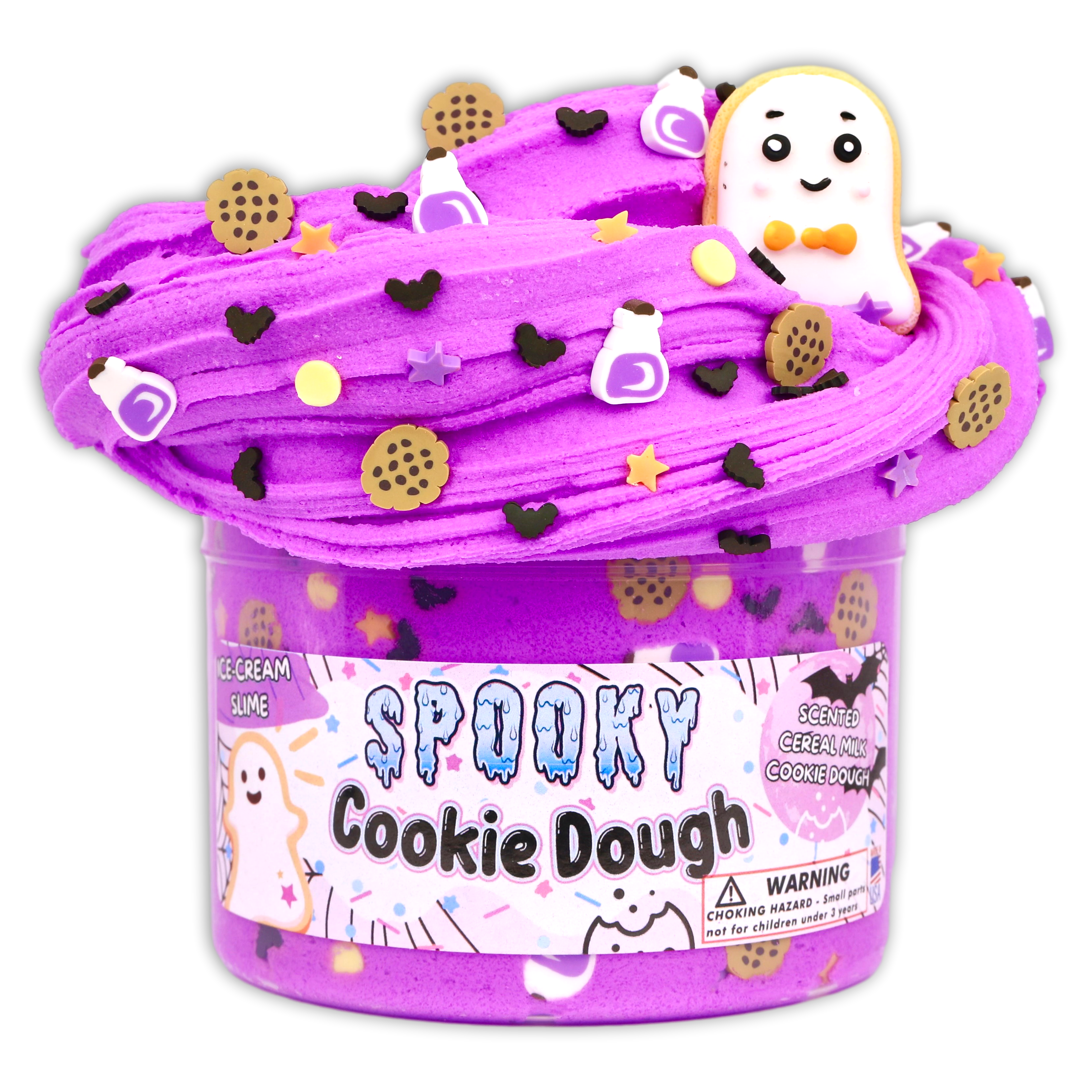 Spooky Cookie Dough Halloween Slime - Shop Slimes - DOPESLIMES