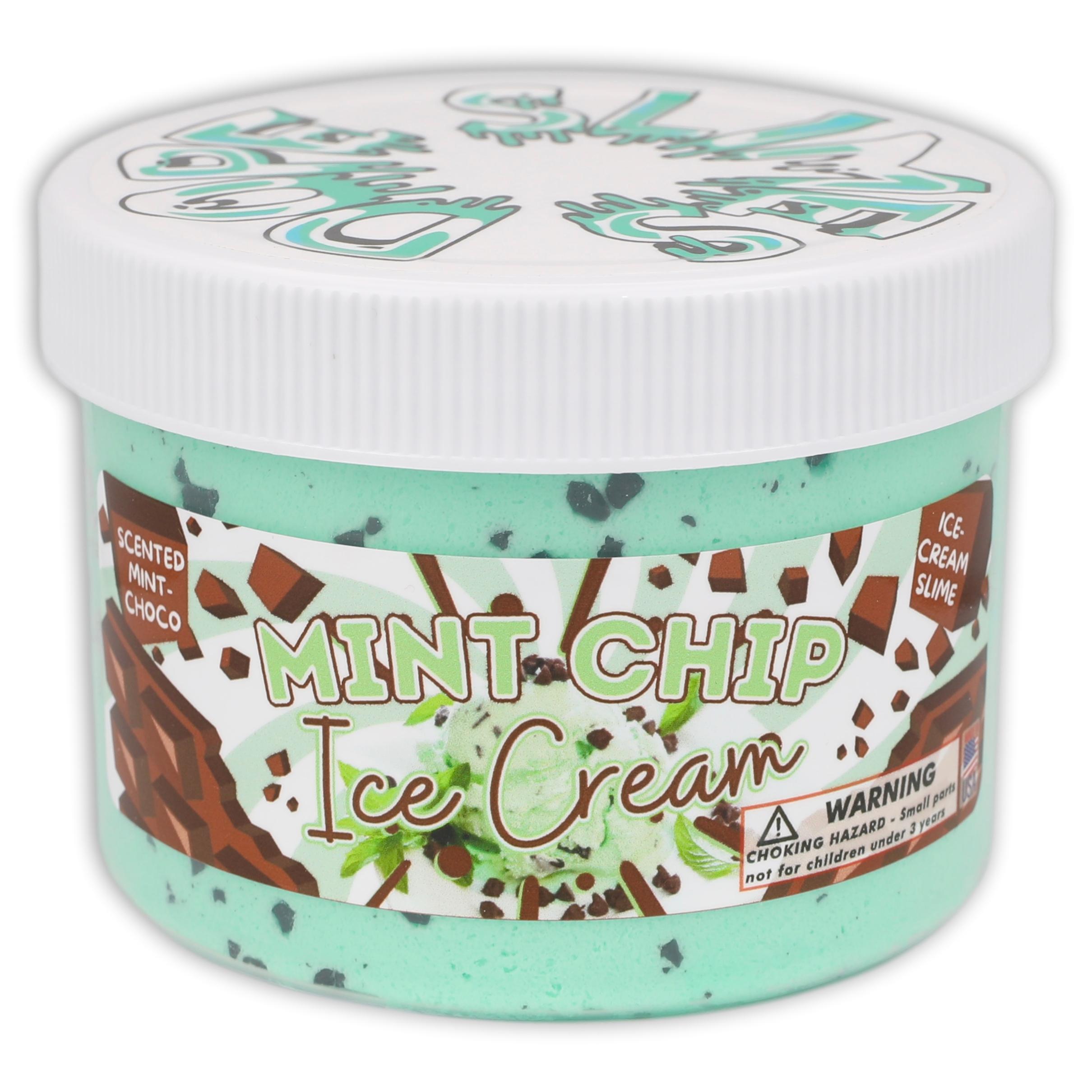 Mint Chip Ice-Cream Slime - Shop Slime - Dope Slimes