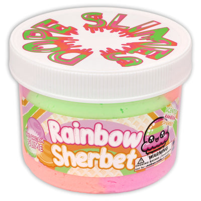 Rainbow Sherbet Unique Textured Slime - Shop Slime - Dope Slimes