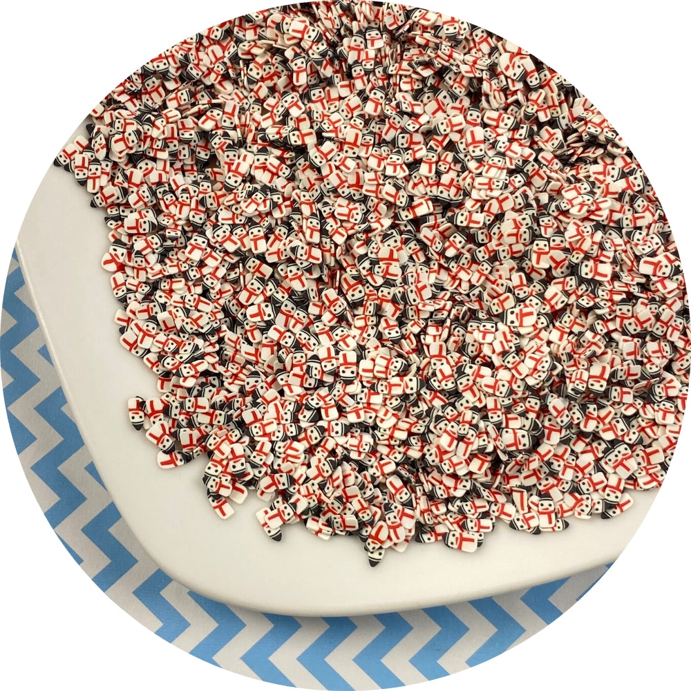 Snow Man Fimo Slices