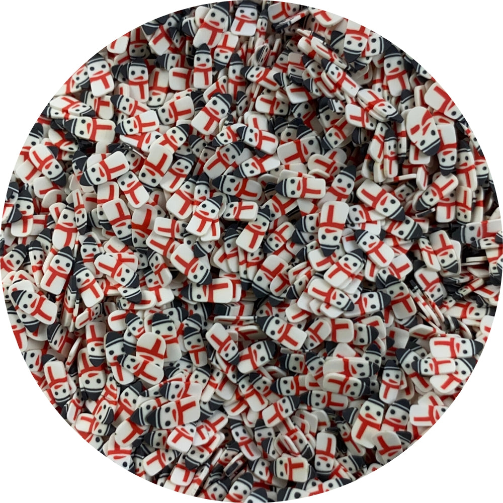 Snow Man Fimo Slices