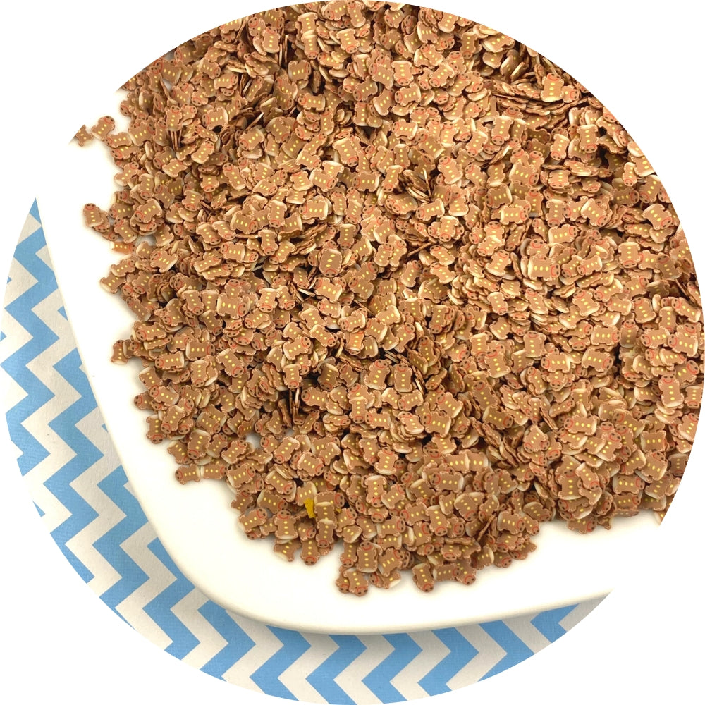 Gingerbread Man Fimo Slices