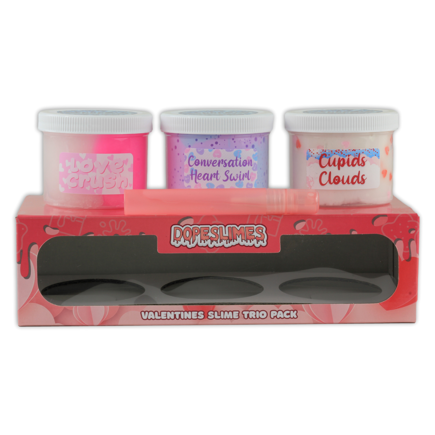 Valentines Day Slime Trio Pack Kit - Shop Slime - Dope Slimes