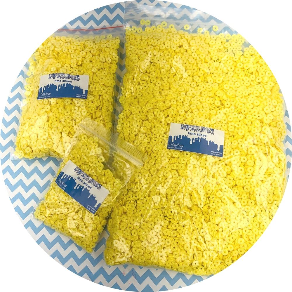 Pineapple Ring Fimo Slices - Slime Fimo Slices - Shop Slime Supplies