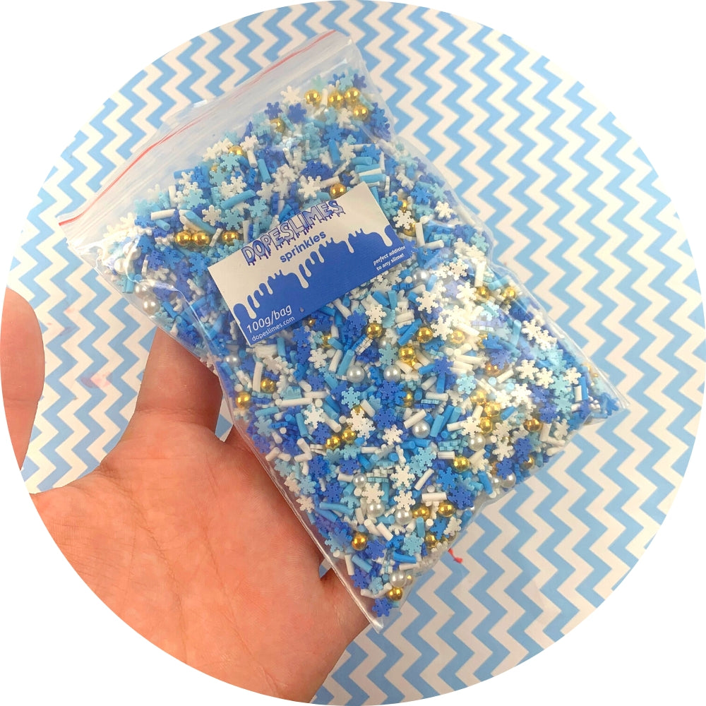 Winter Frost Sprinkle Mix - Shop Slime Supplies - Dope Slimes