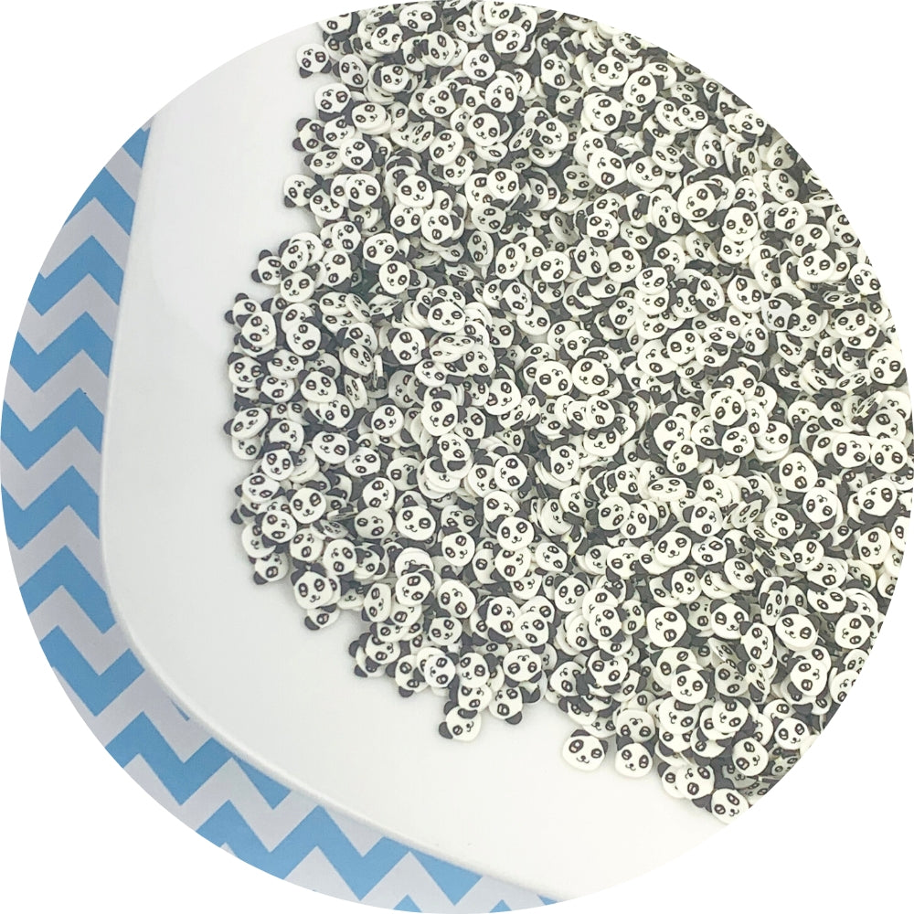 Panda Fimo Slices - Slime Fimo Slices - Shop Slime Supplies