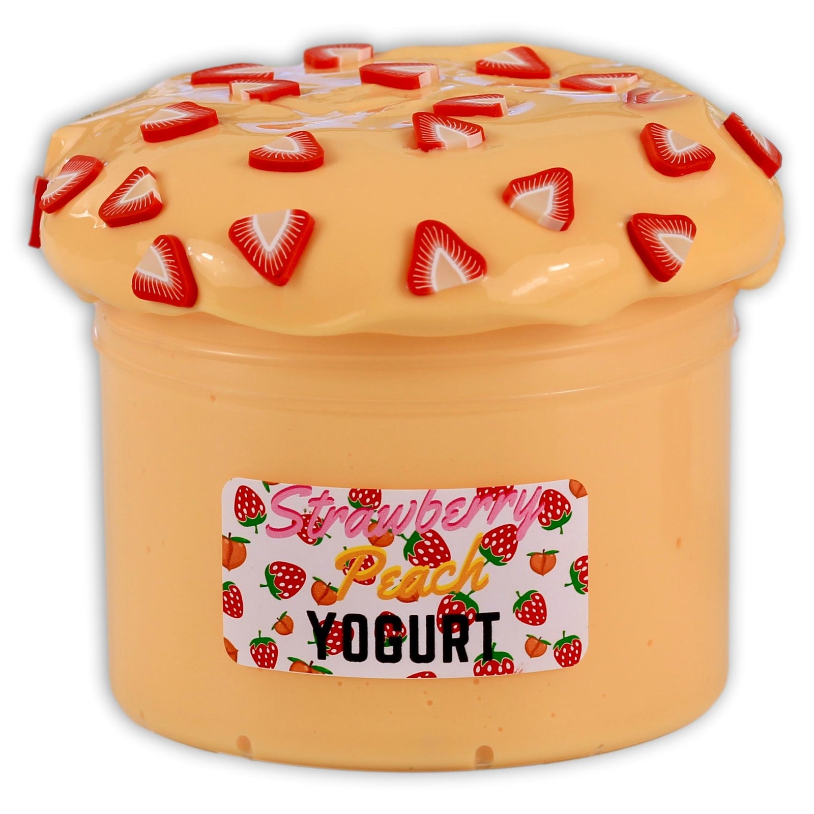 Strawberry Peach Yogurt Slime Scented - Shop Slime - Dope Slimes