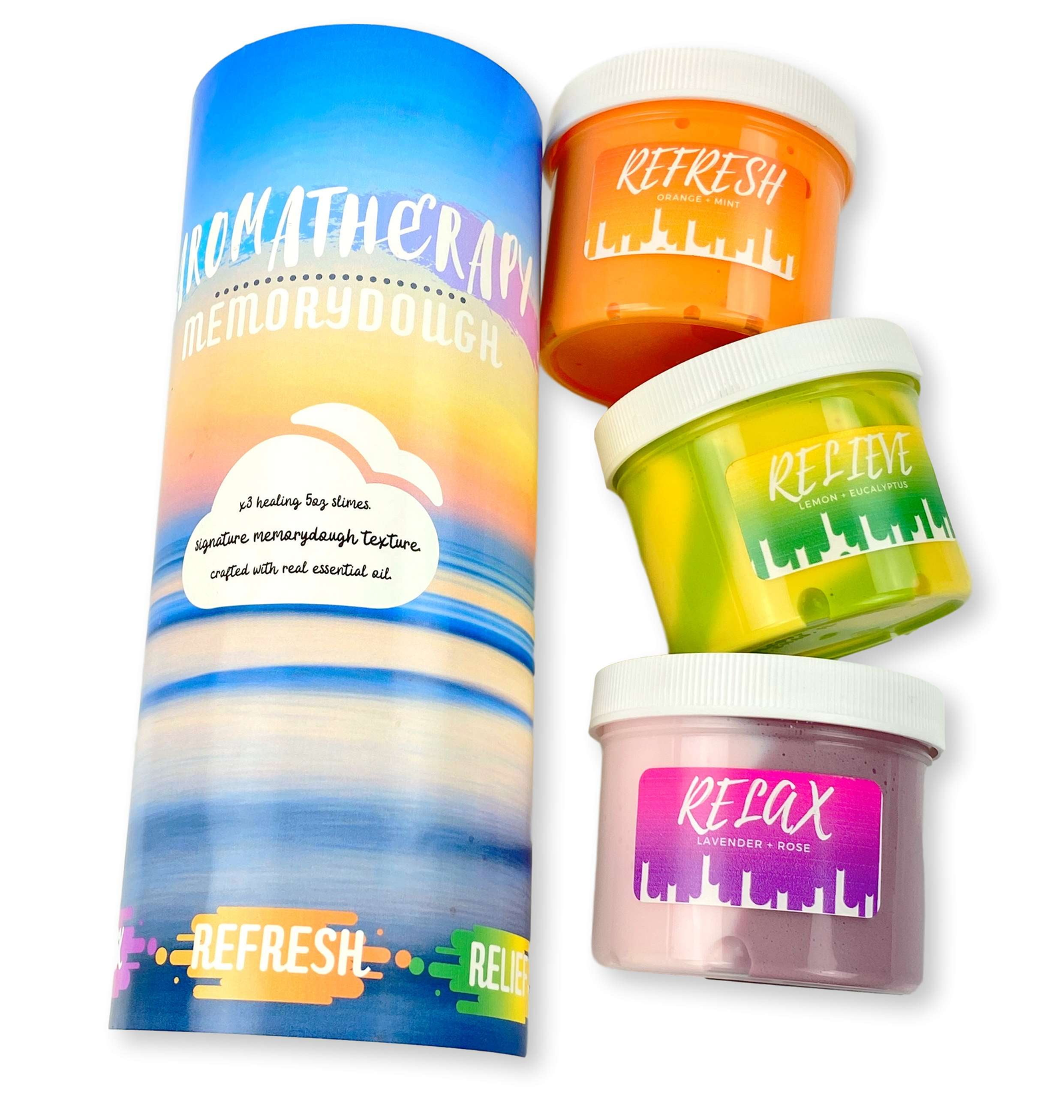 Aromatherapy memoryDOUGH Trio! Slime - Shop Slime - Dope Slimes