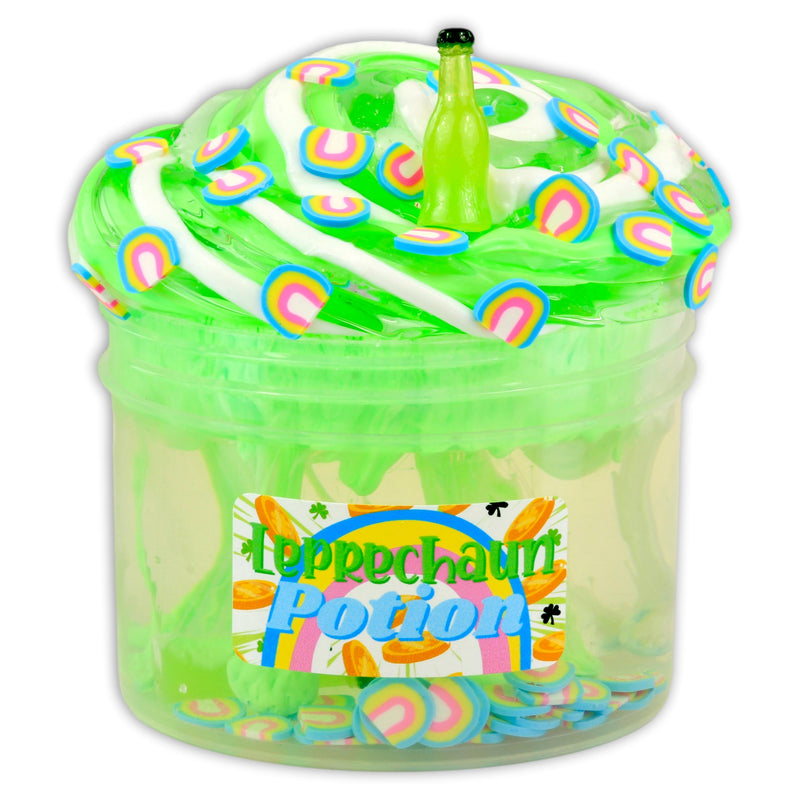 Leprechaun Potion Avalanche Clear Slime - Shop Slime - Dope Slimes