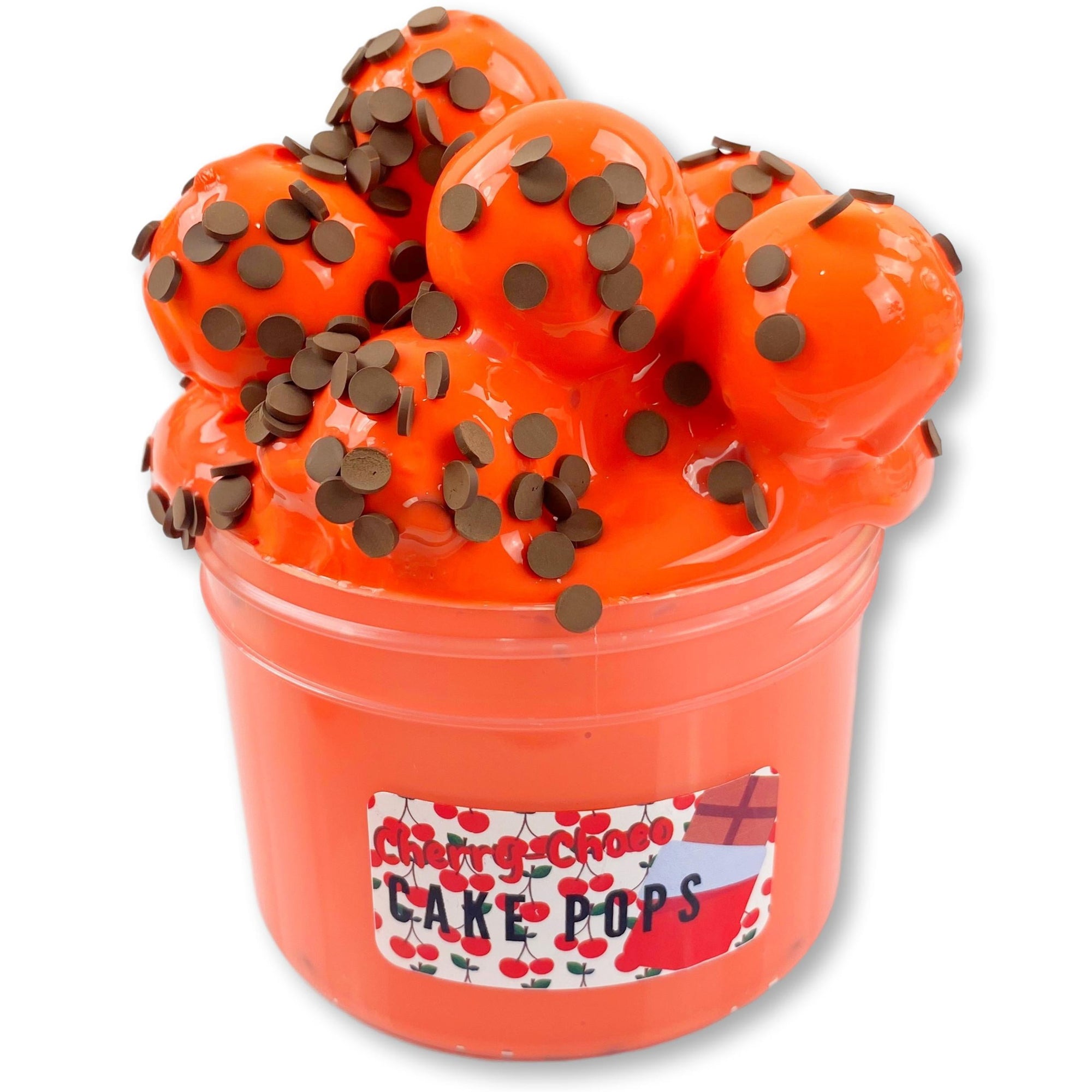 Choco-Cherry Cake Pops Thick & Glossy Slime - Shop Slime - Dope Slimes