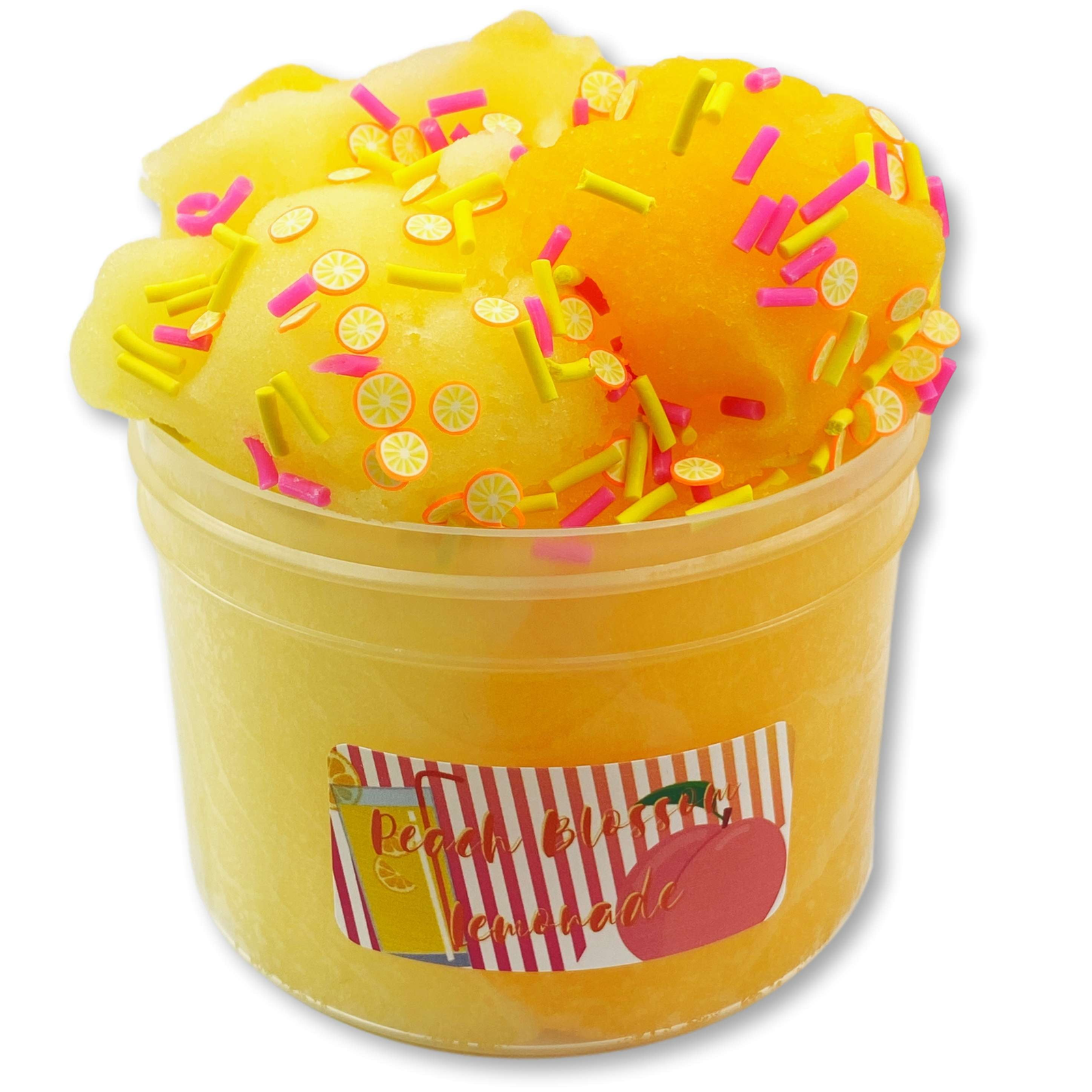 Peach Blossom Lemonade - Clear Slime - www.dopeslimes.com - Dope Slimes LLC
