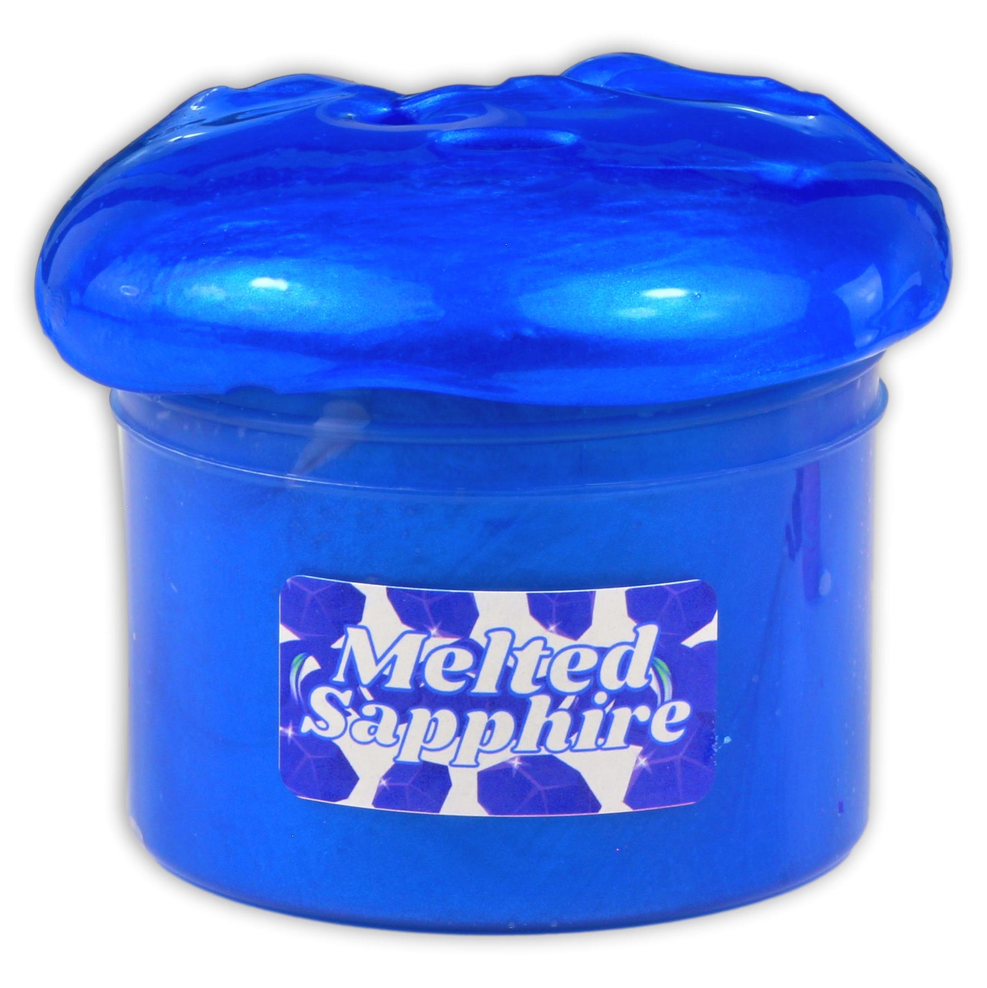 Melted Sapphire Clear Metallic Slime - Shop Slime - Dope Slimes