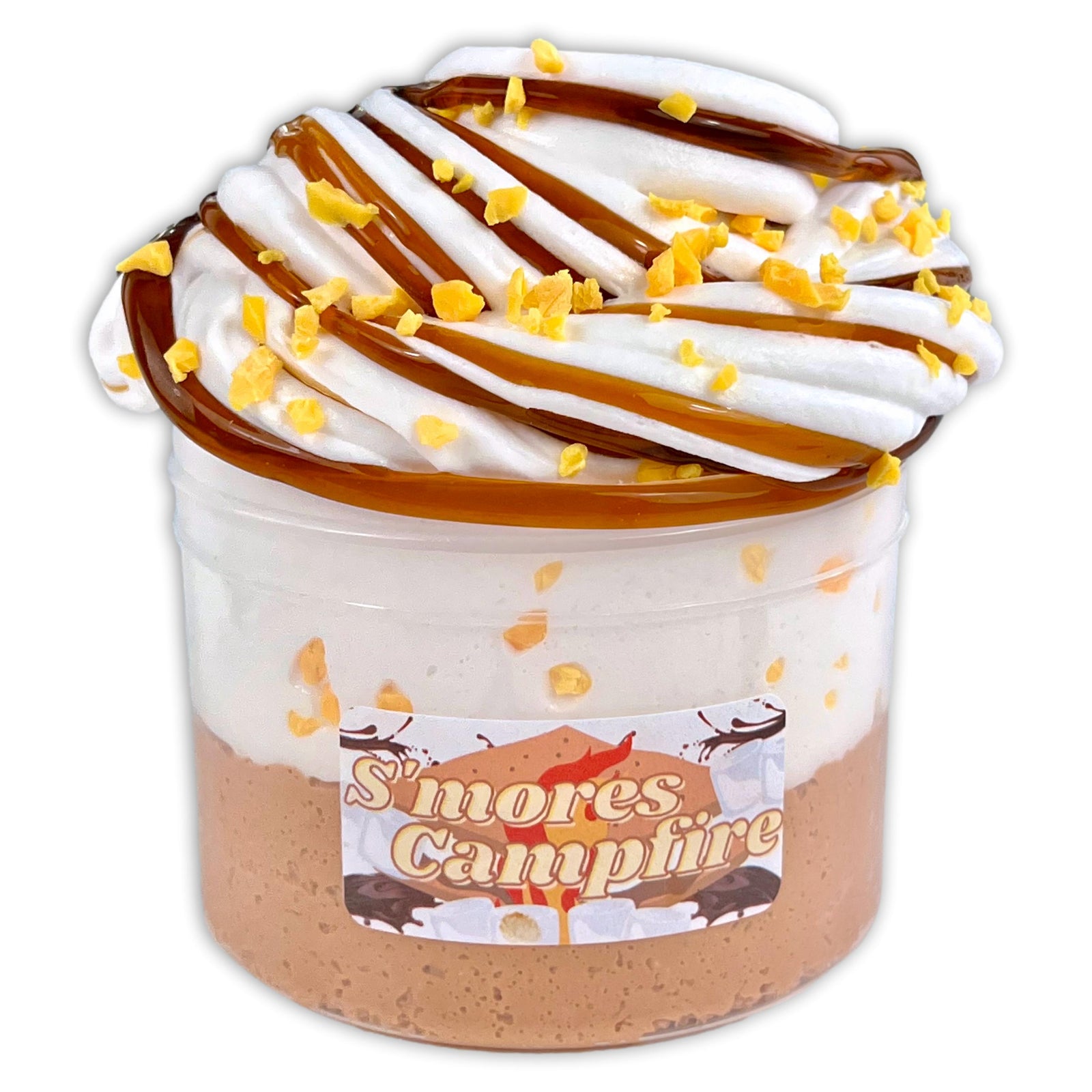 S'mores Campfire Hybrid Slime - Shop Slime - Dope Slimes