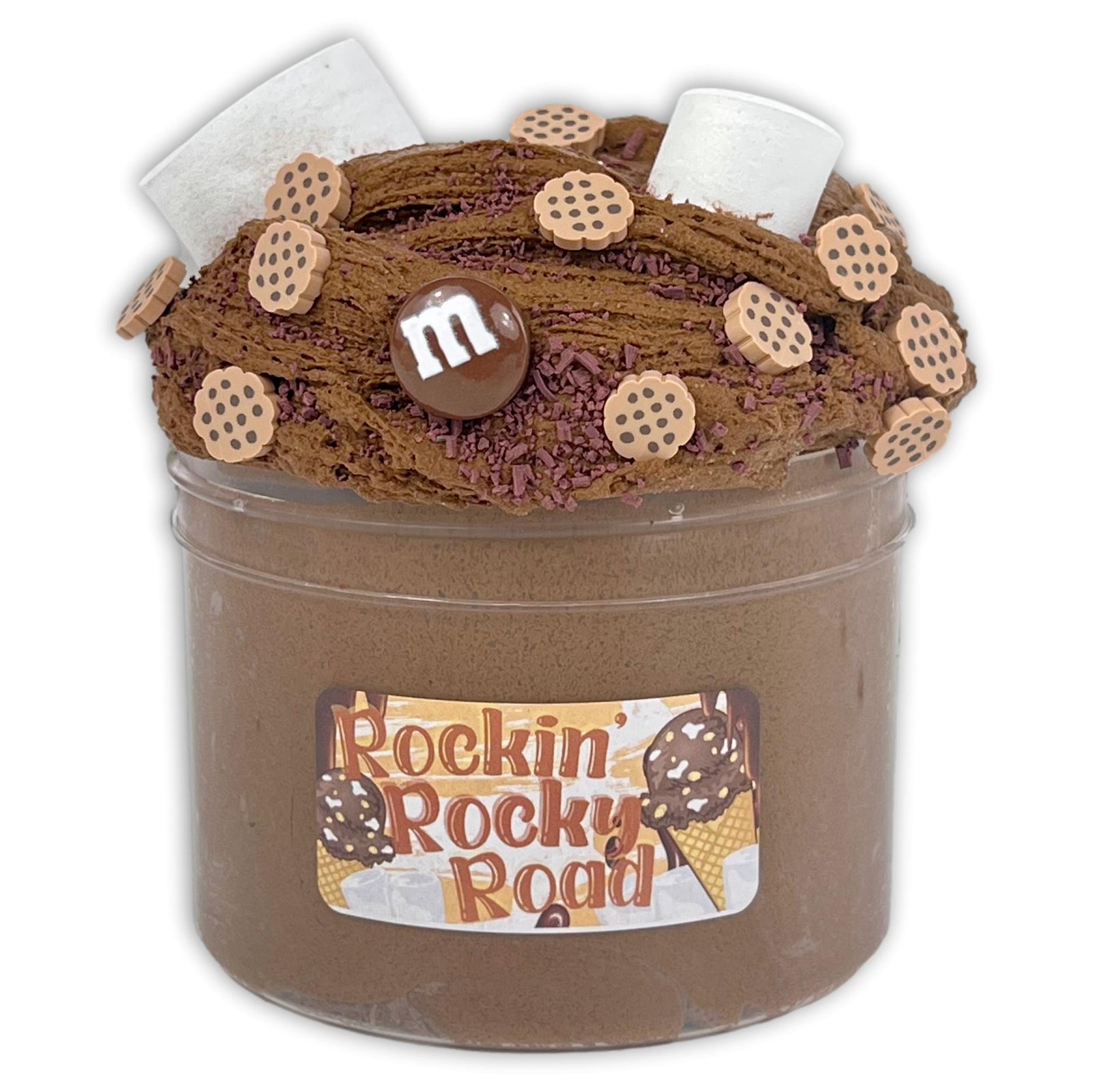 Rockin' Rocky Road Ice Cream Slime - Shop Slime - Dope Slimes