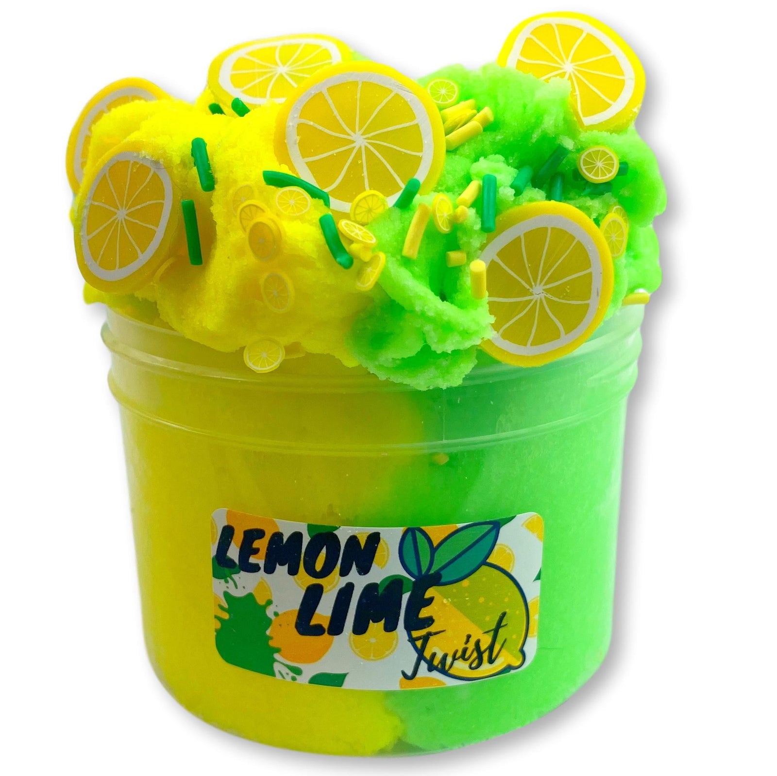 Lemon Lime Twist Cloud Slime - Shop Slime - Dope Slimes